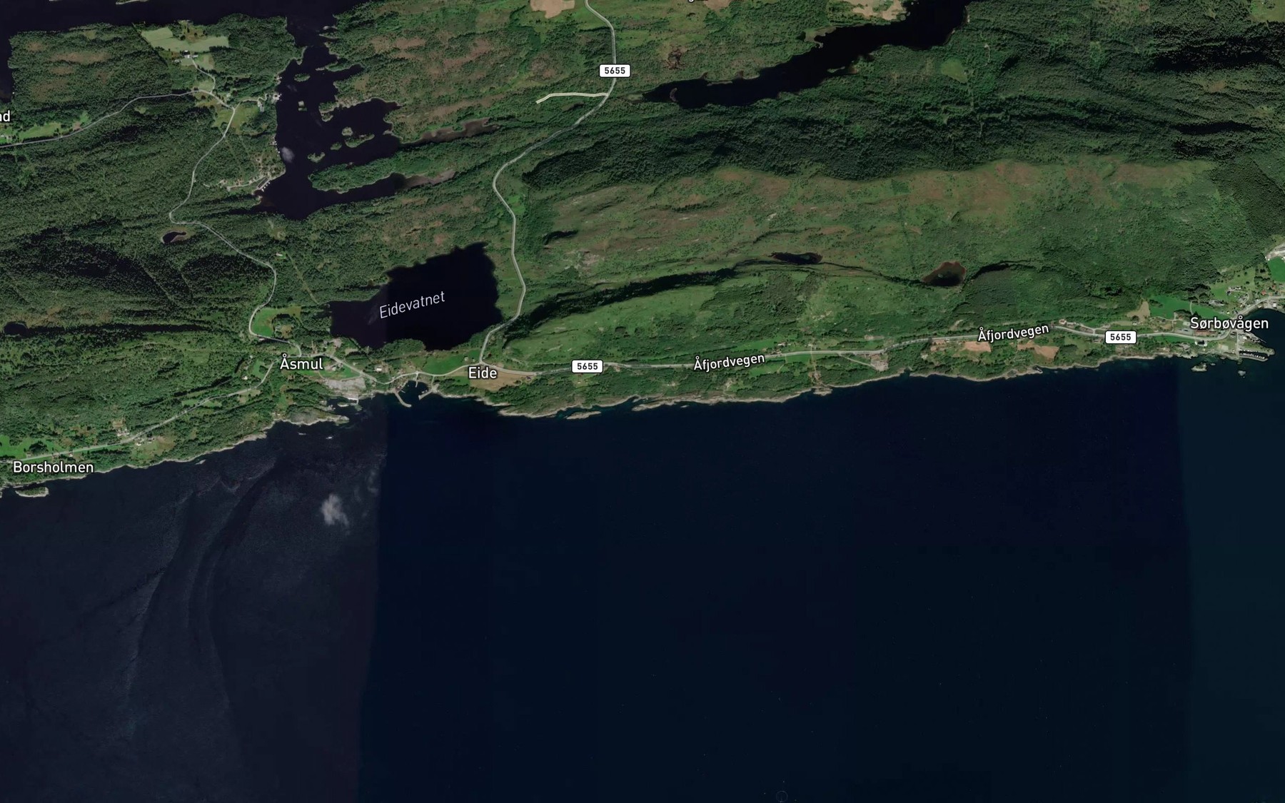Satellite map of the Vikane