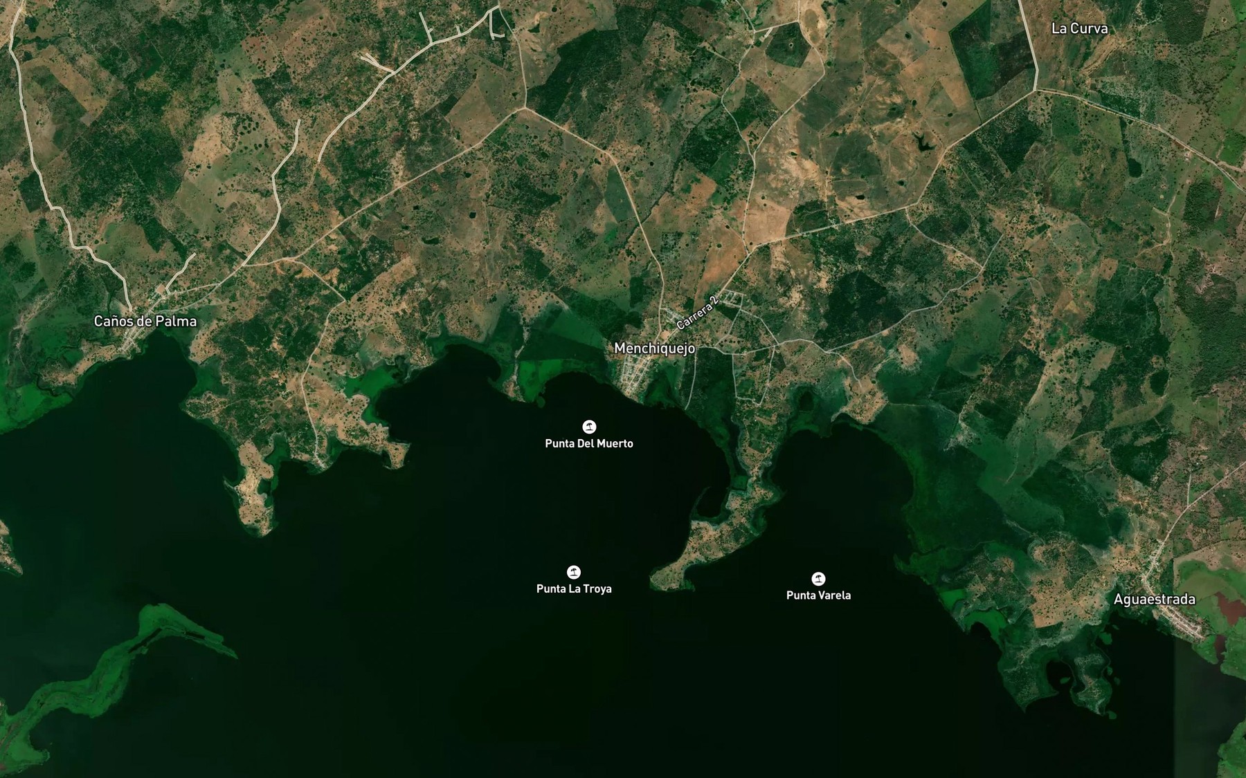 Satellite map of the Cano Corral
