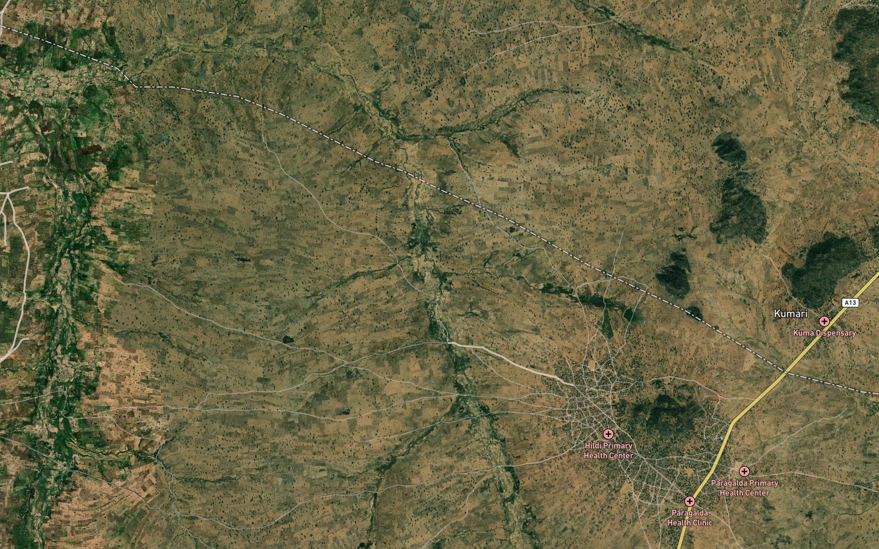 Satellite map of the Mayel Zuhu