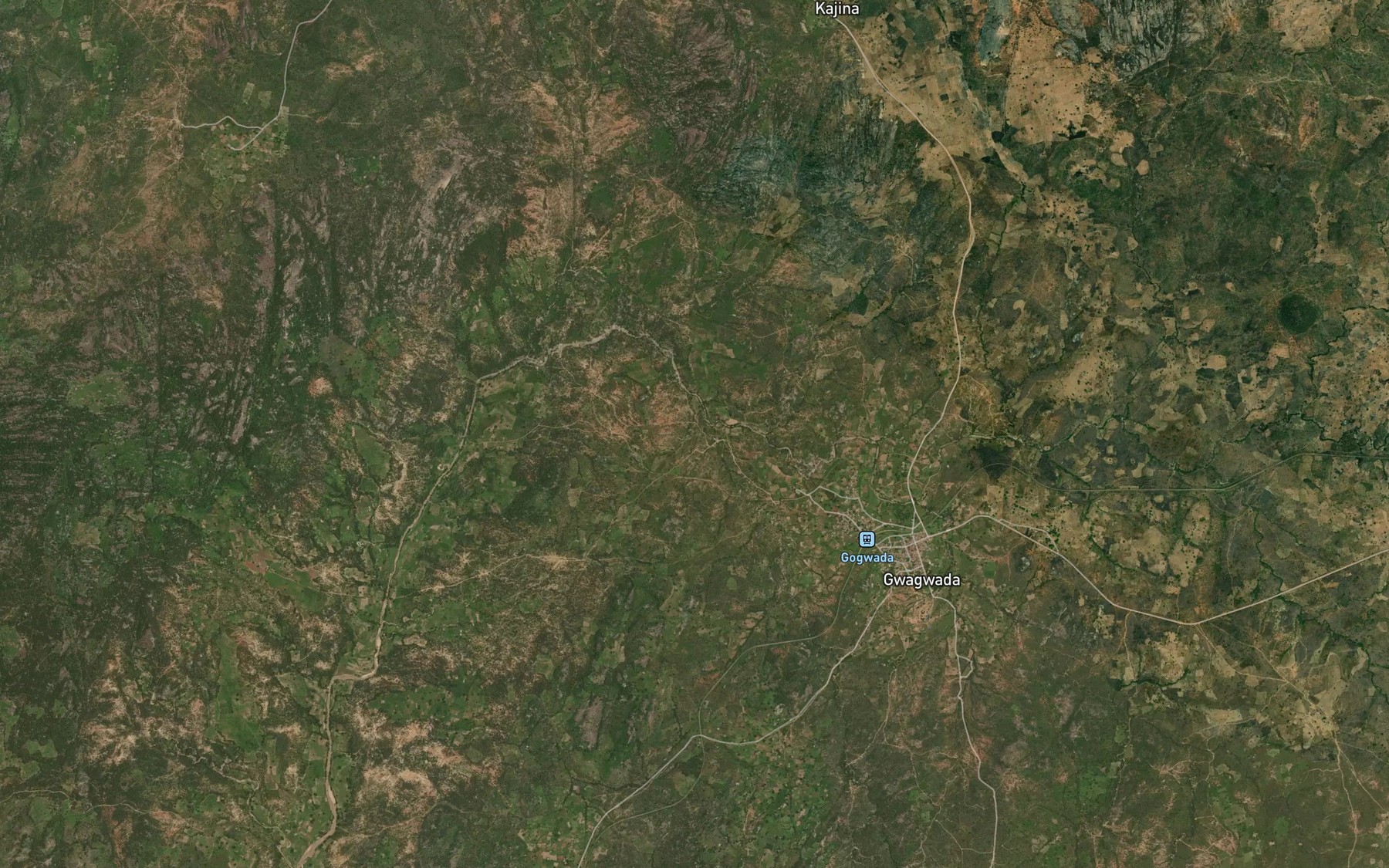 Satellite map of the River Kurumi