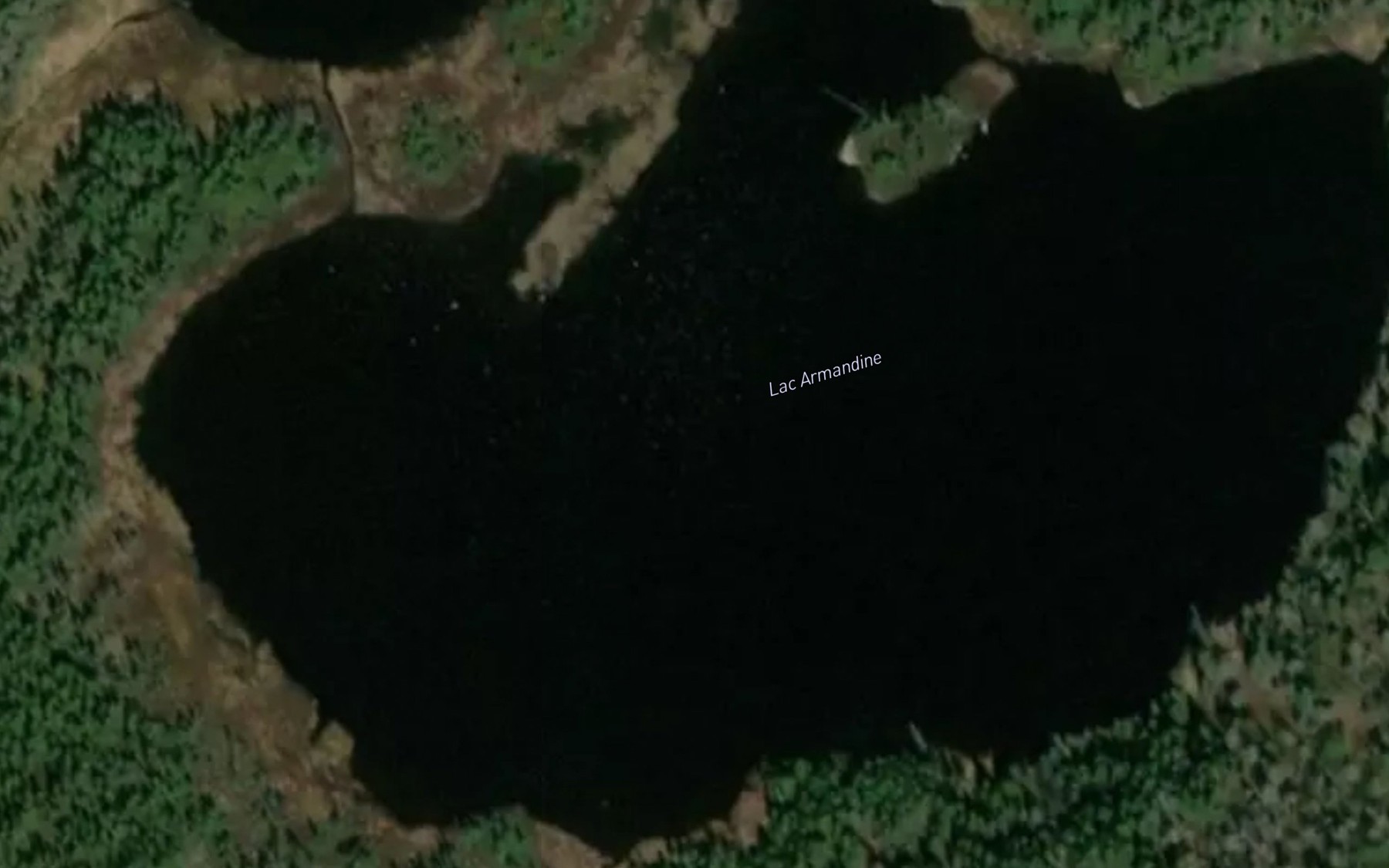 Satellite map of the Lac Armandine