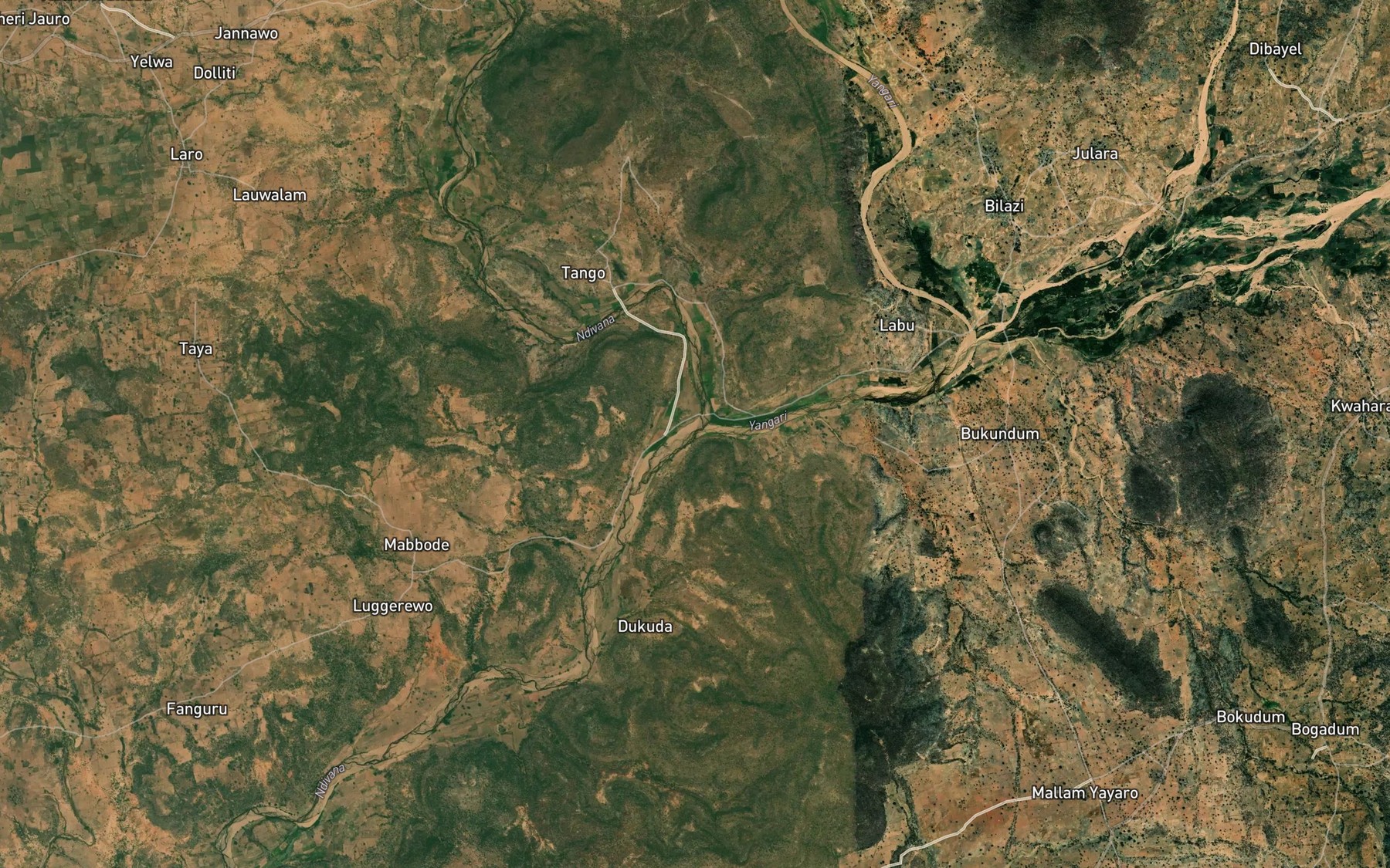 Satellite map of the Wushi