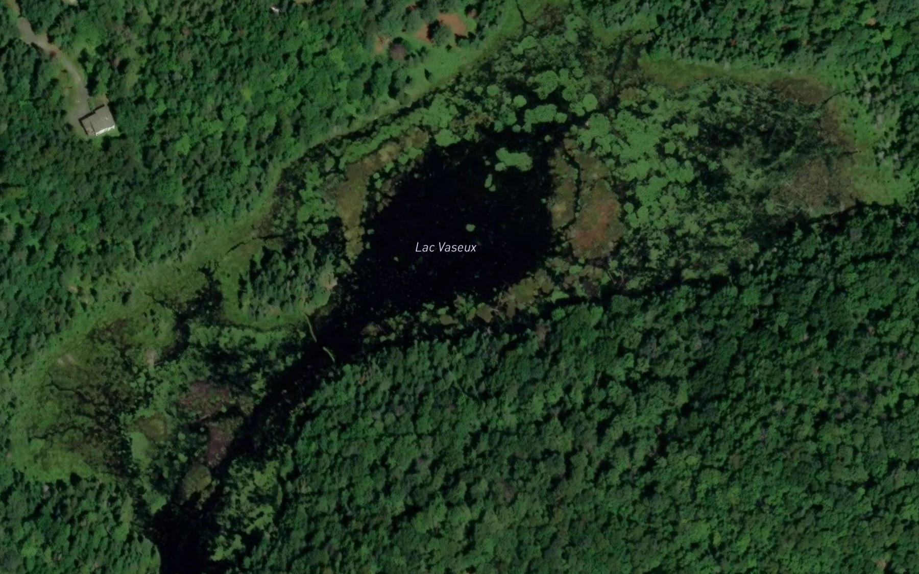 Satellite map of the Lac Vaseux