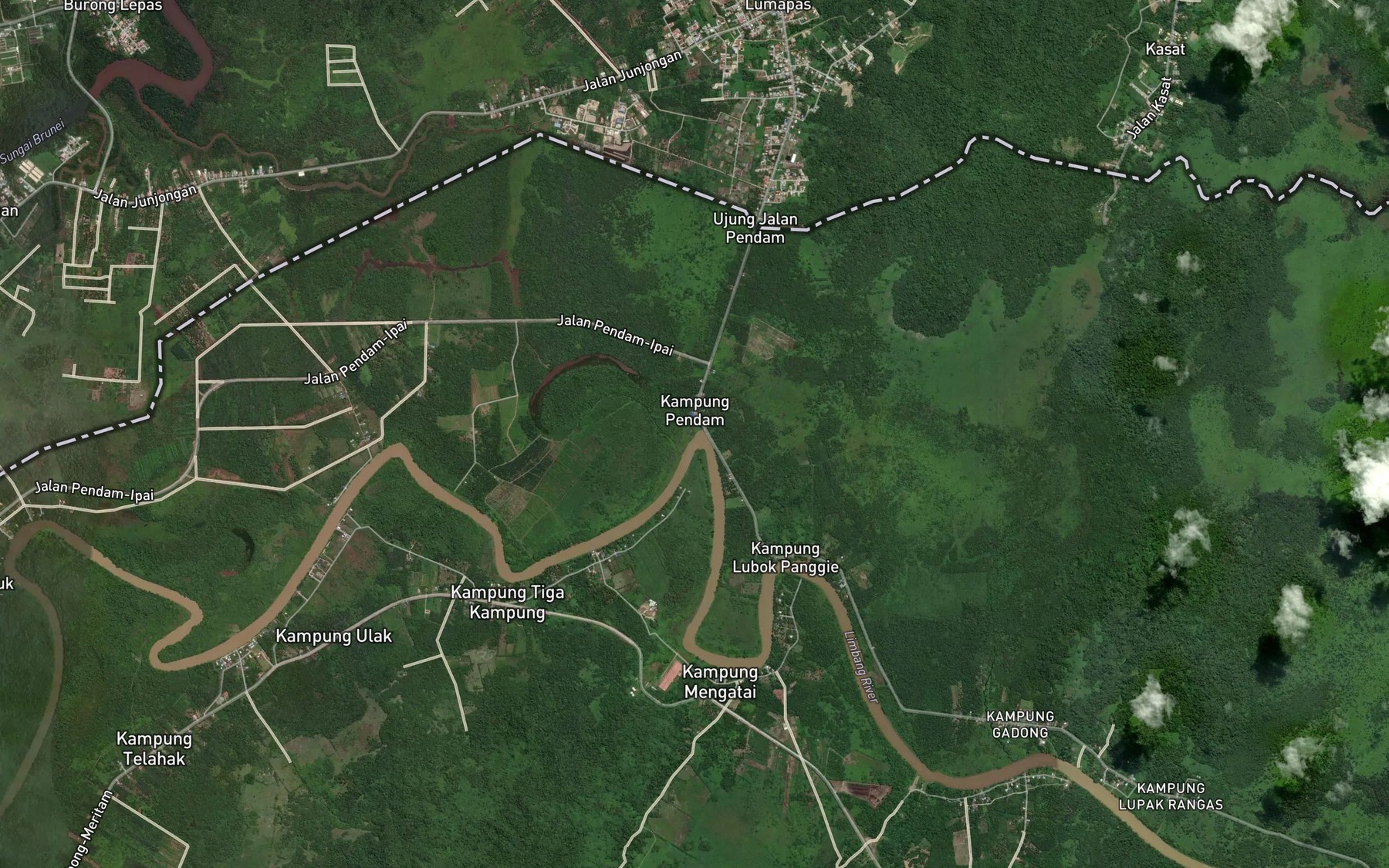 Satellite map of the Sungai Sengkuang