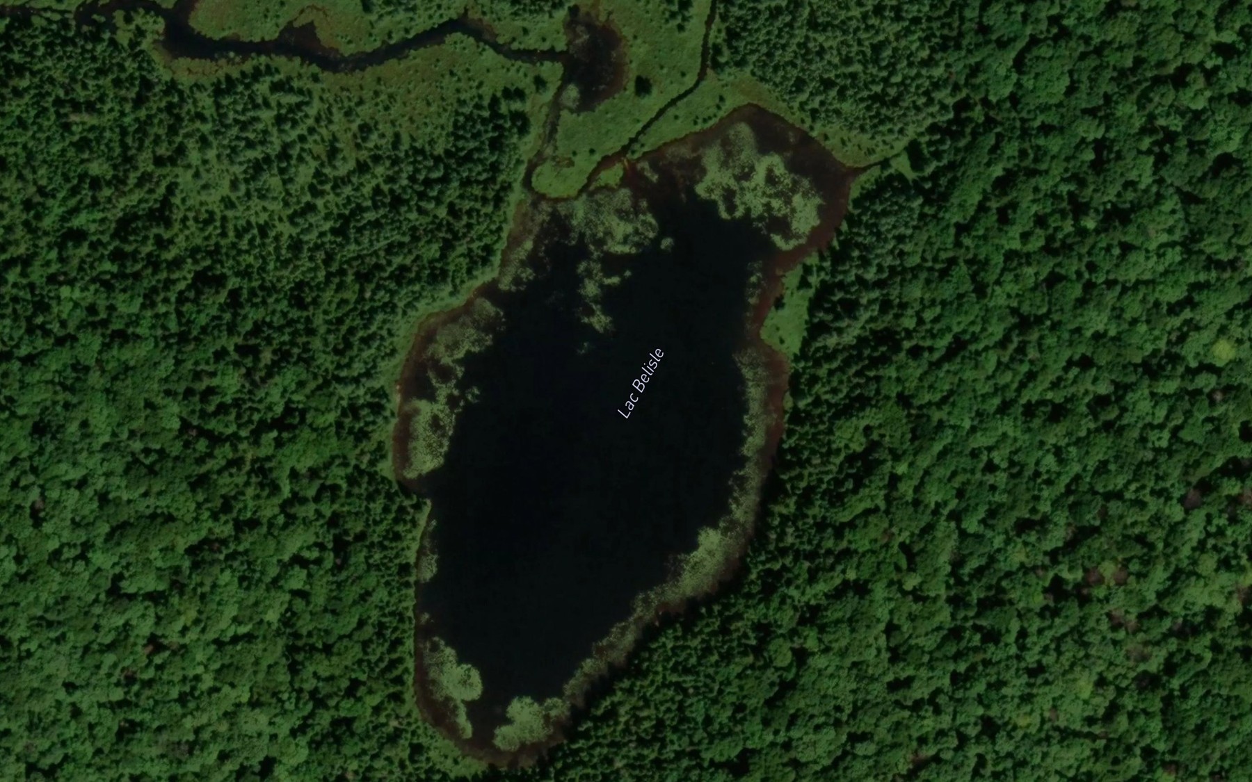 Satellite map of the Lac Belisle