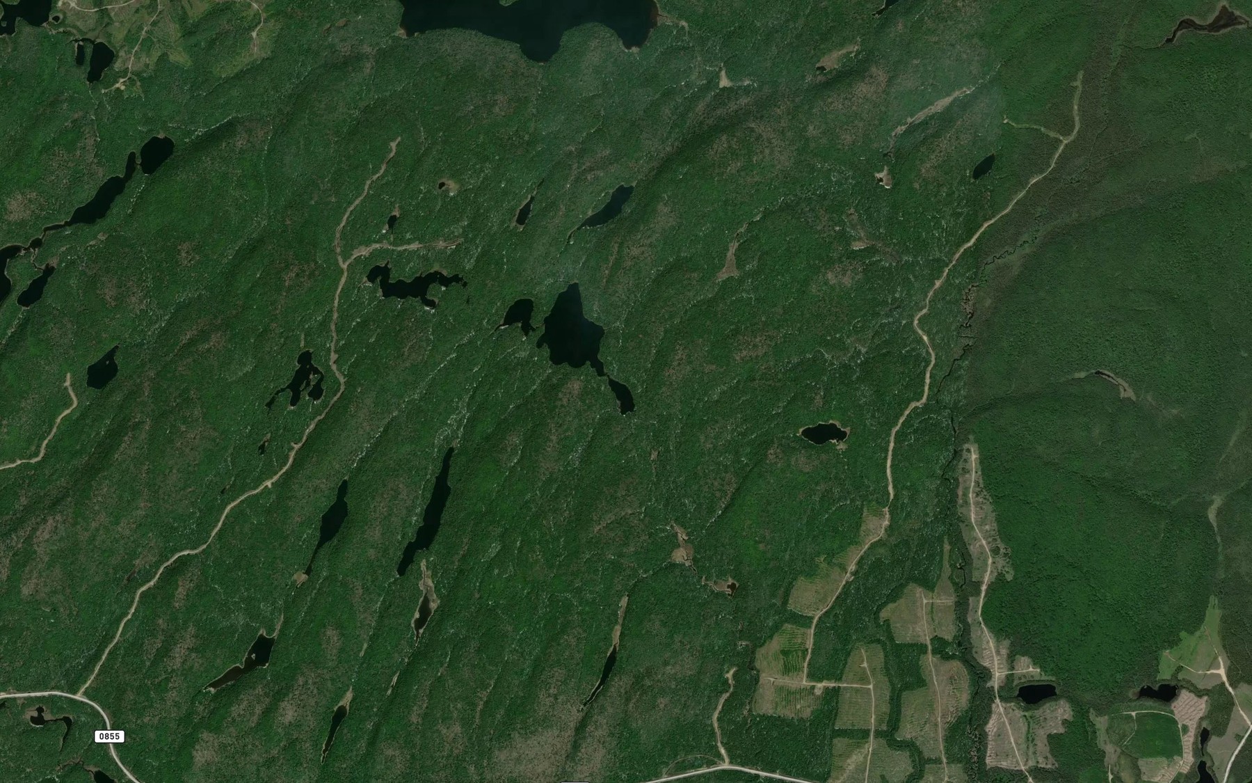 Satellite map of the Lac Mueller