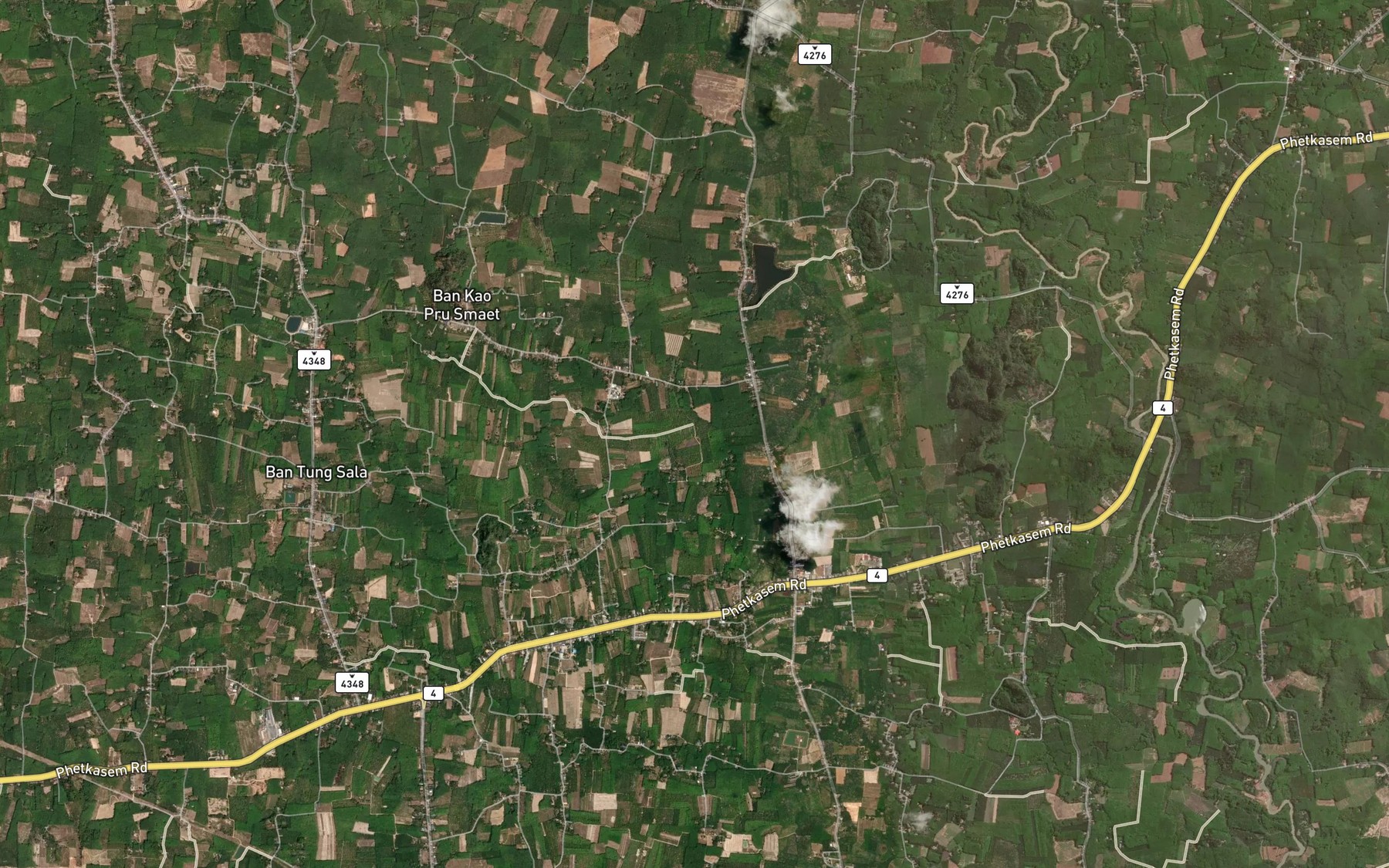 Satellite map of the Khlong I Sok