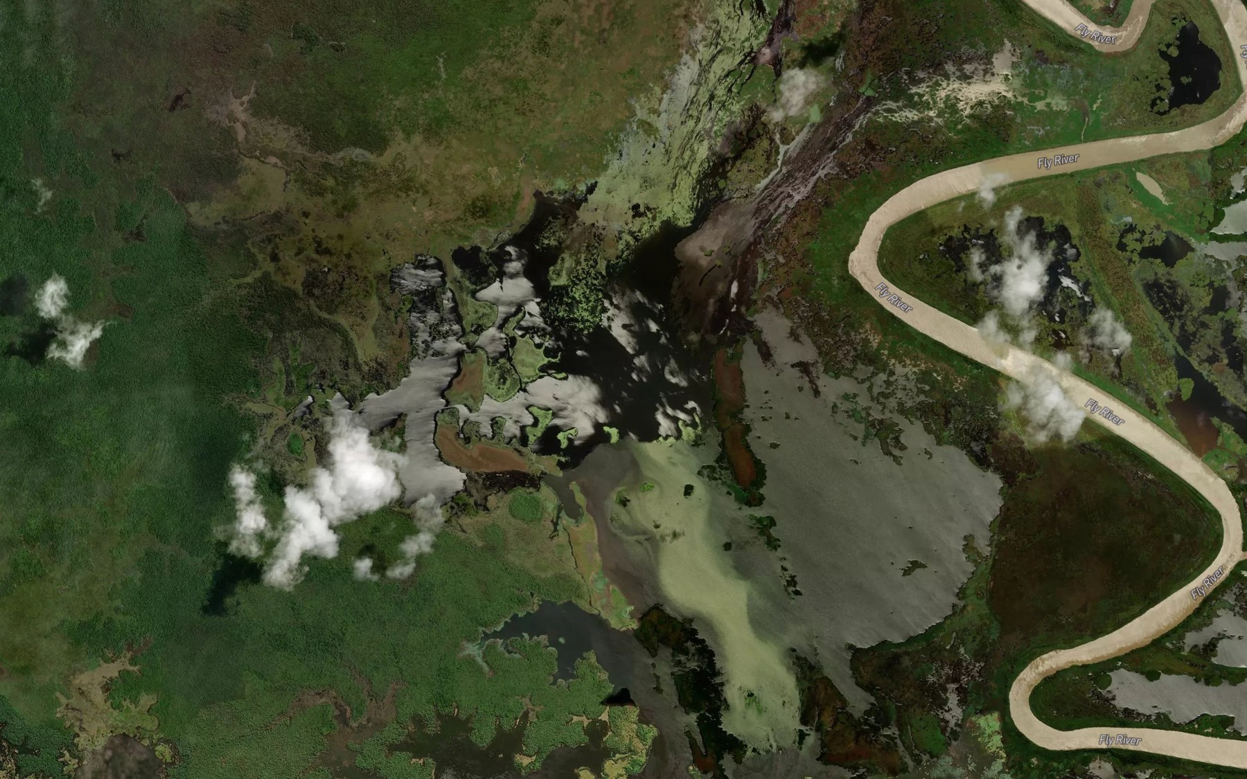 Satellite map of the Vataiva Lake