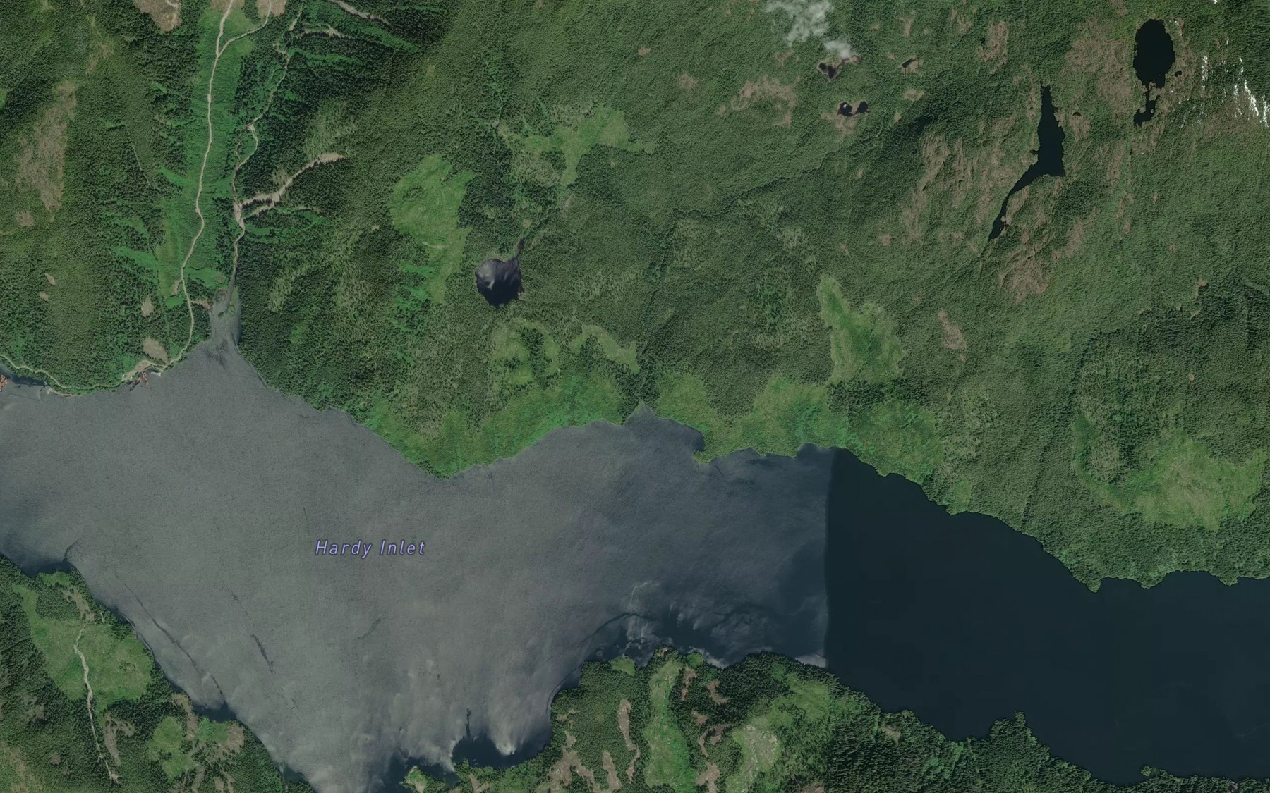 Satellite map of the Matilda Creek