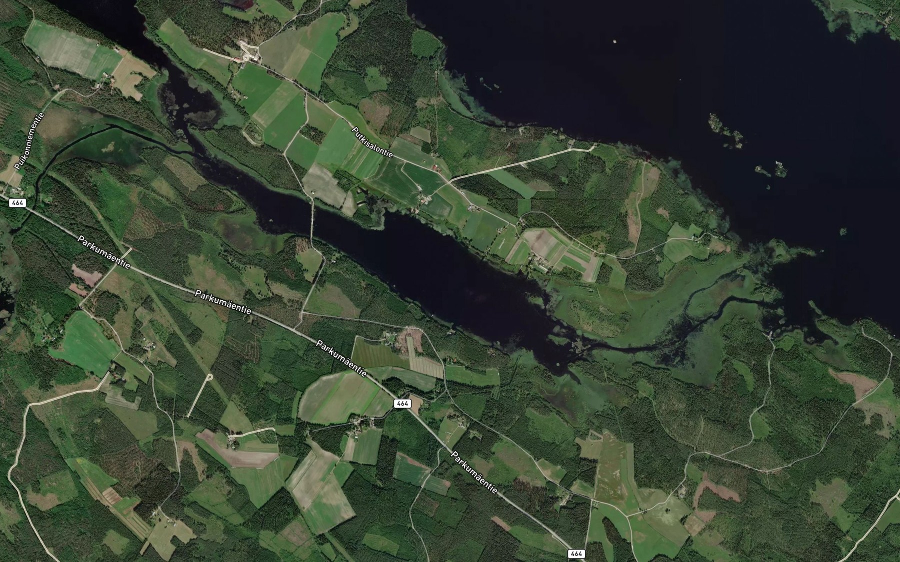 Satellite map of the Putkisalmi