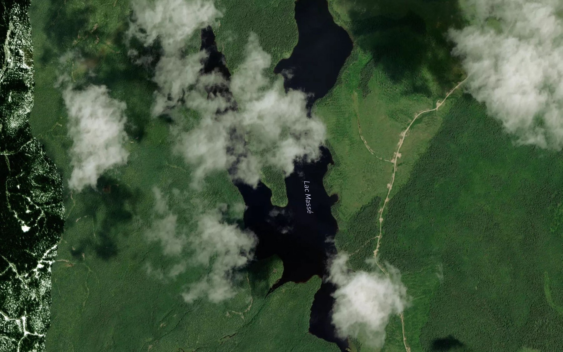 Satellite map of the Lac Masse