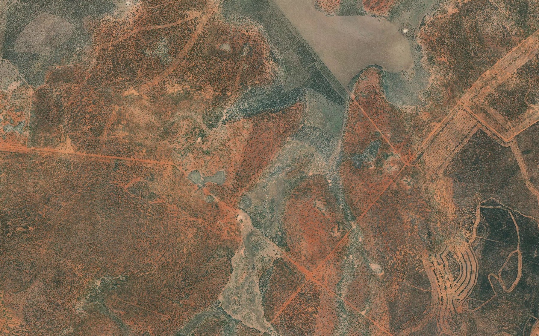 Satellite map of the Peters Creek