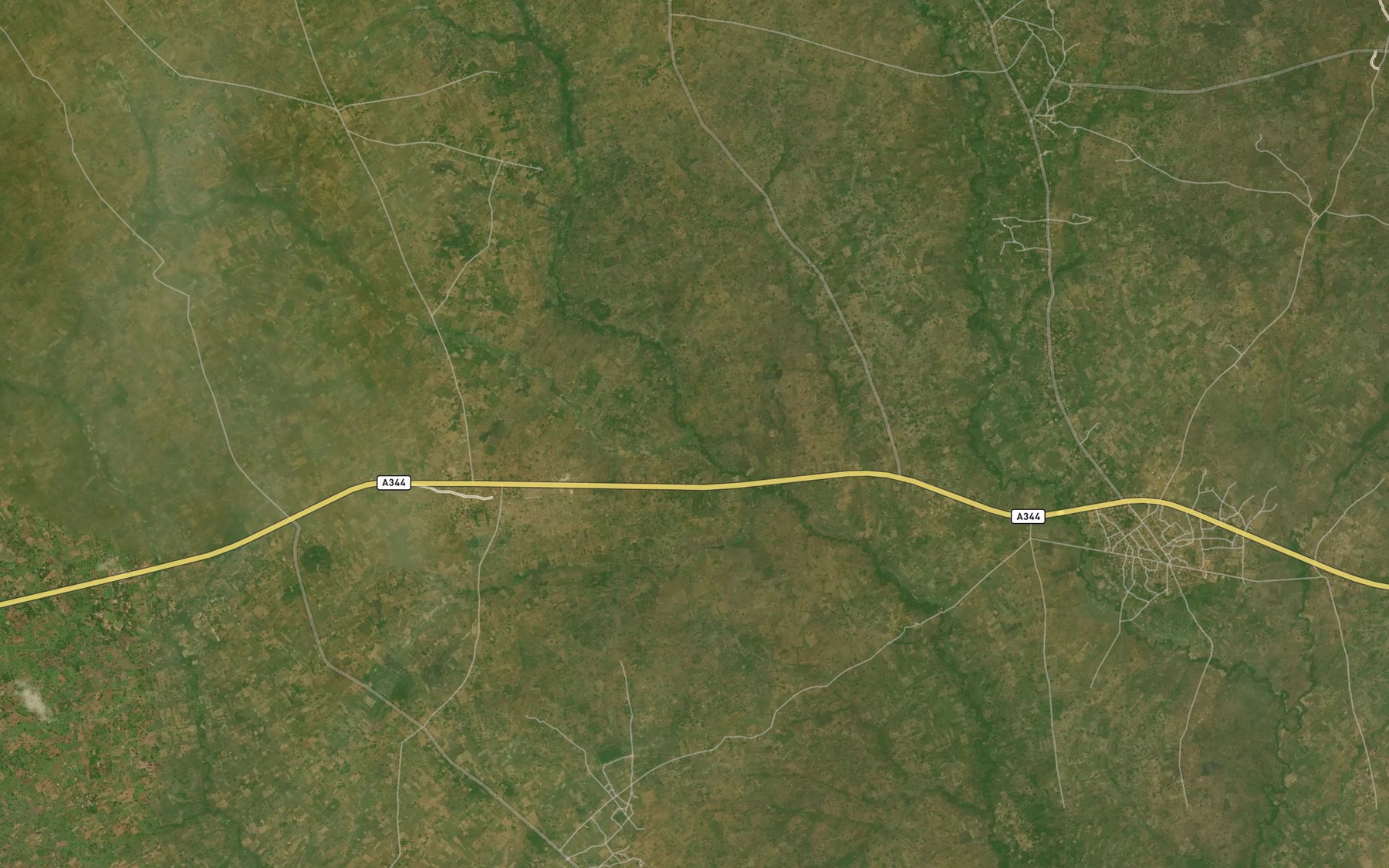 Satellite map of the River Unoota