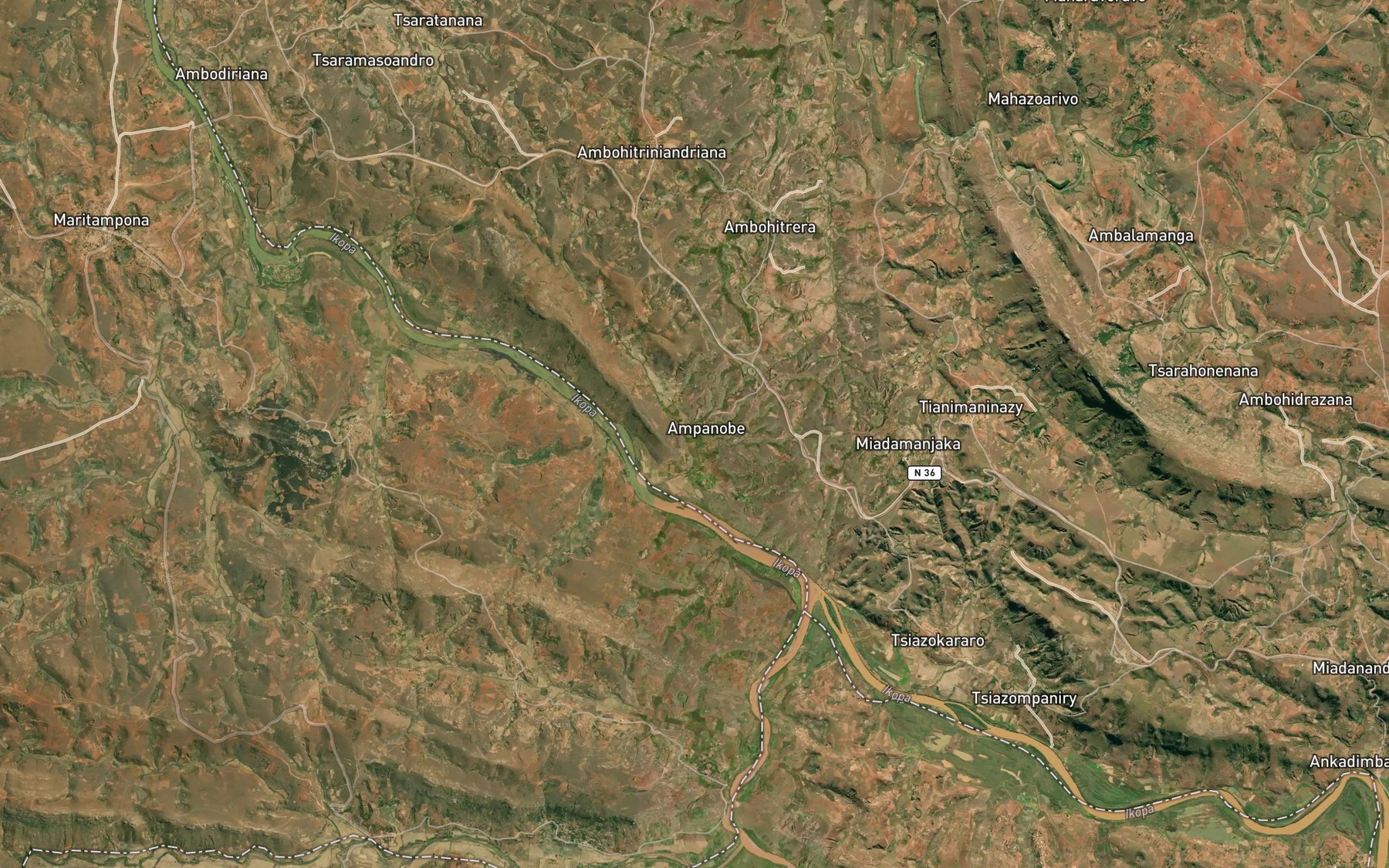 Satellite map of the Onibe
