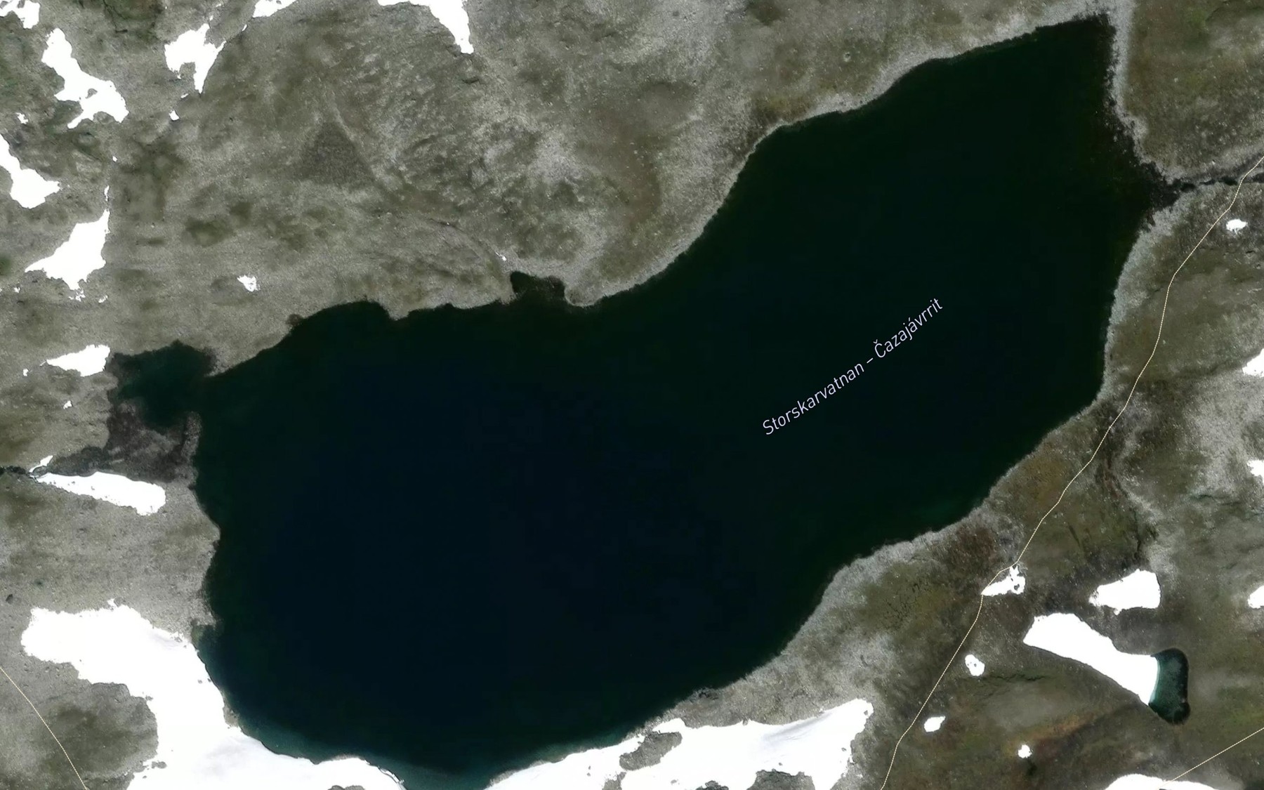 Satellite map of the Cazajavrrit