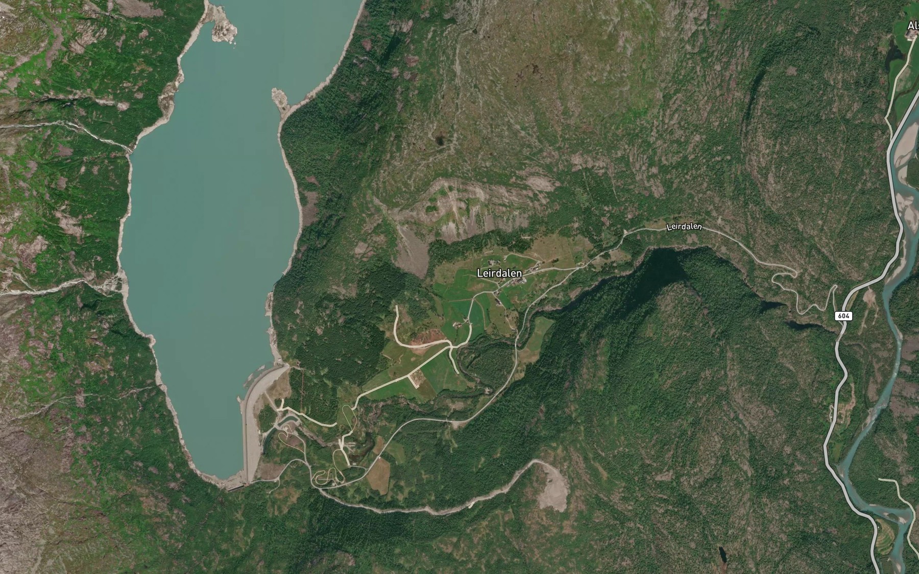 Satellite map of the Klaragrovi