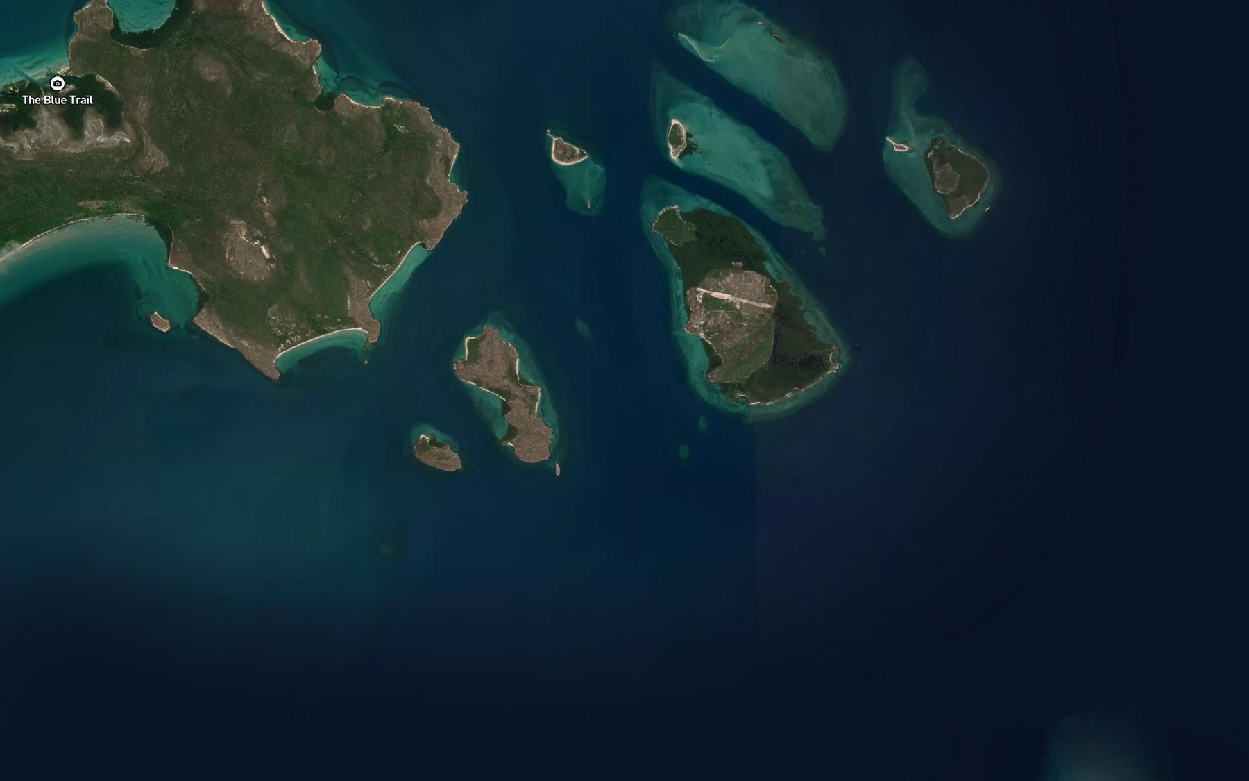 Satellite map of the Paluma Passage
