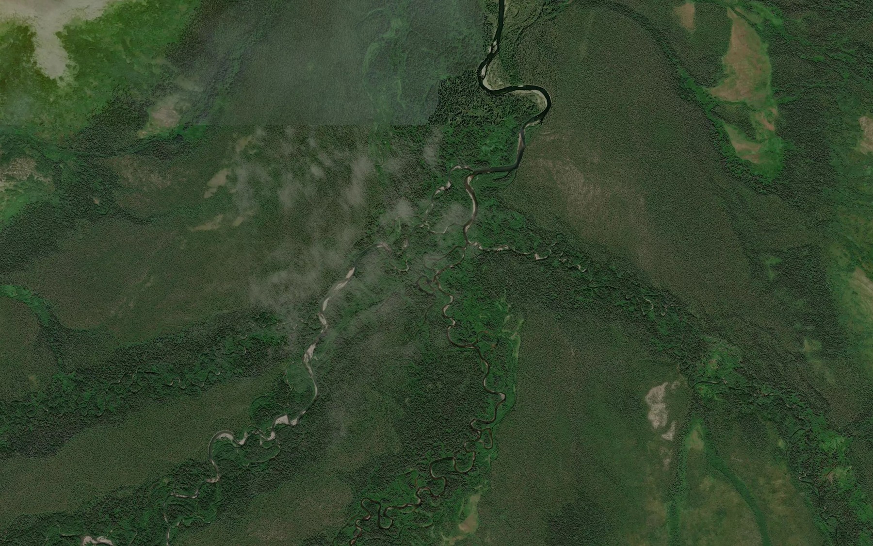 Satellite map of the Maka Creek