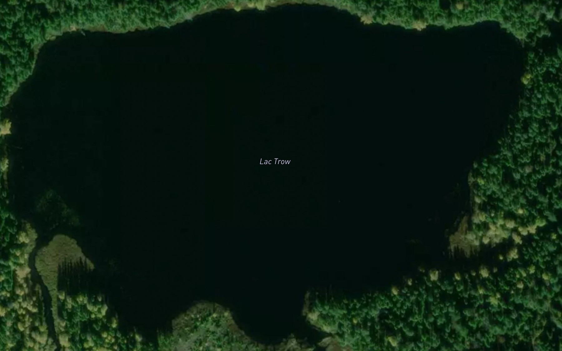 Satellite map of the Lac Trow