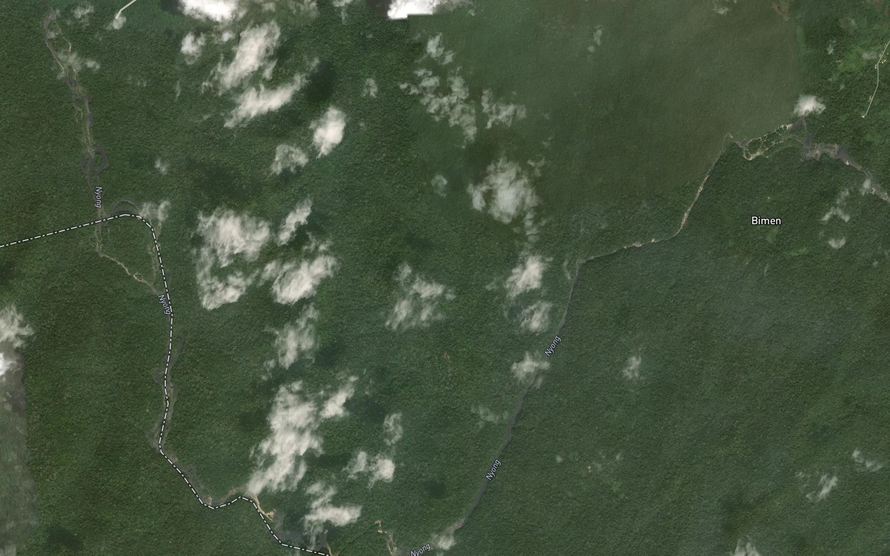 Satellite map of the Njok Mbemba