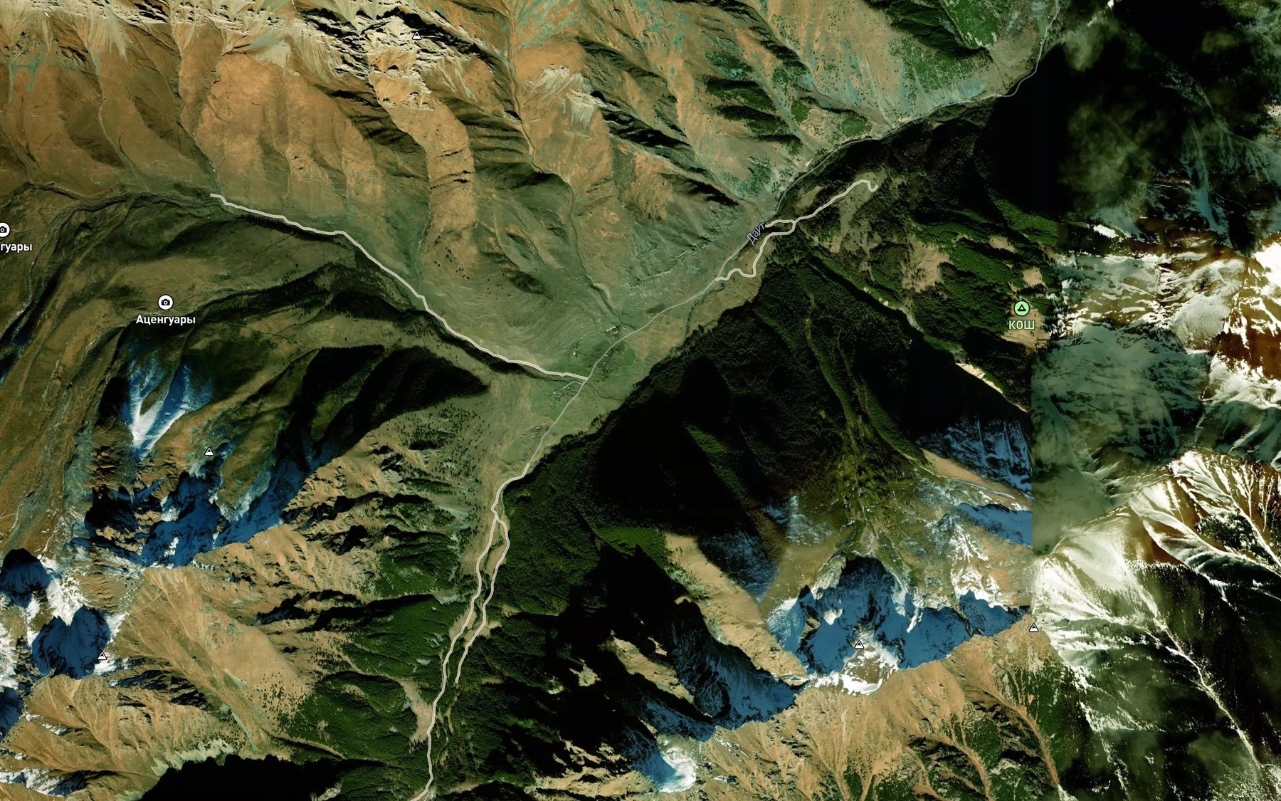 Satellite map of the Kendellesu