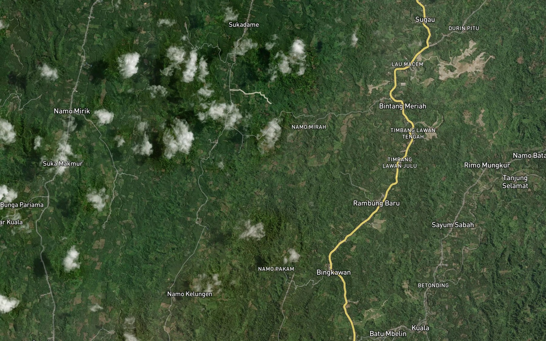 Satellite map of the Lau Sibel