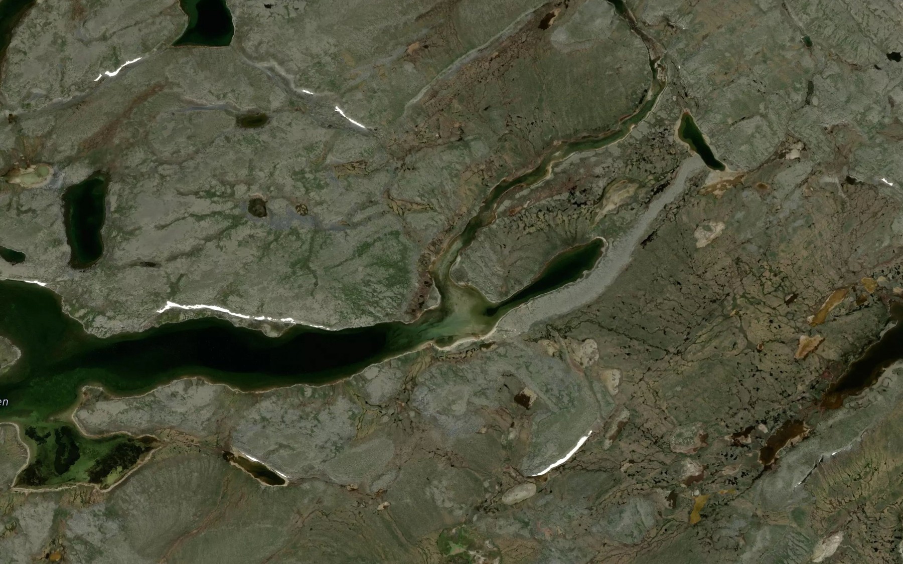 Satellite map of the Riviere Tasikutaaq