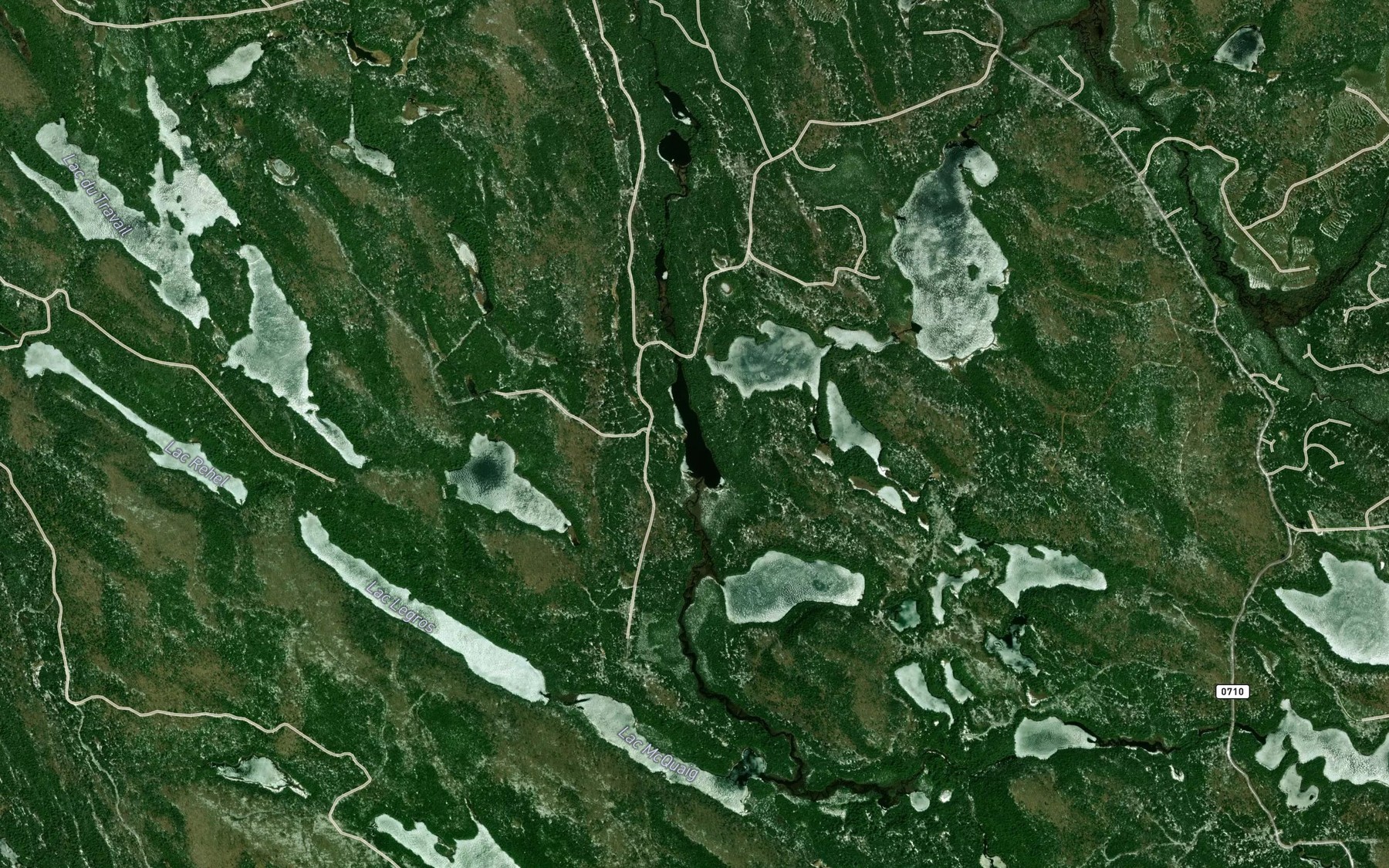 Satellite map of the Lac Constance