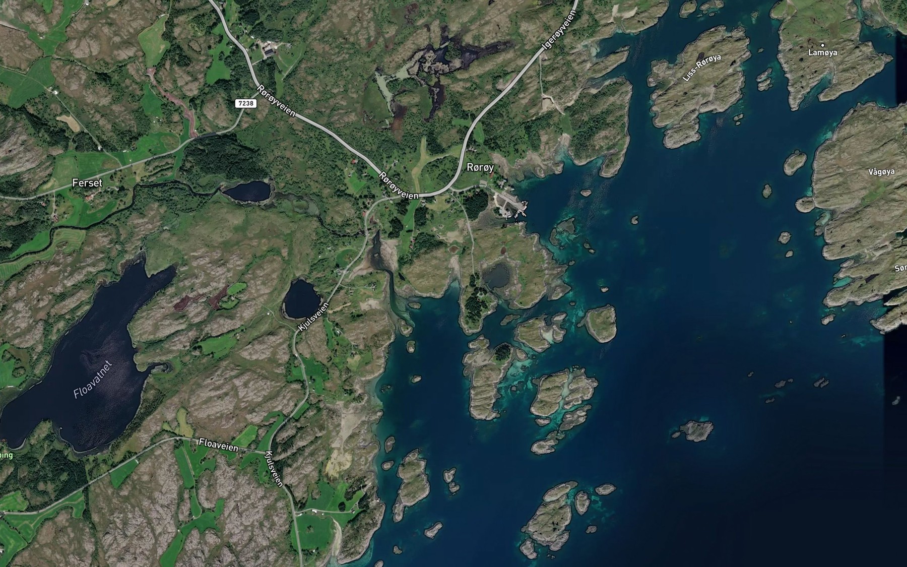 Satellite map of the Storvalen