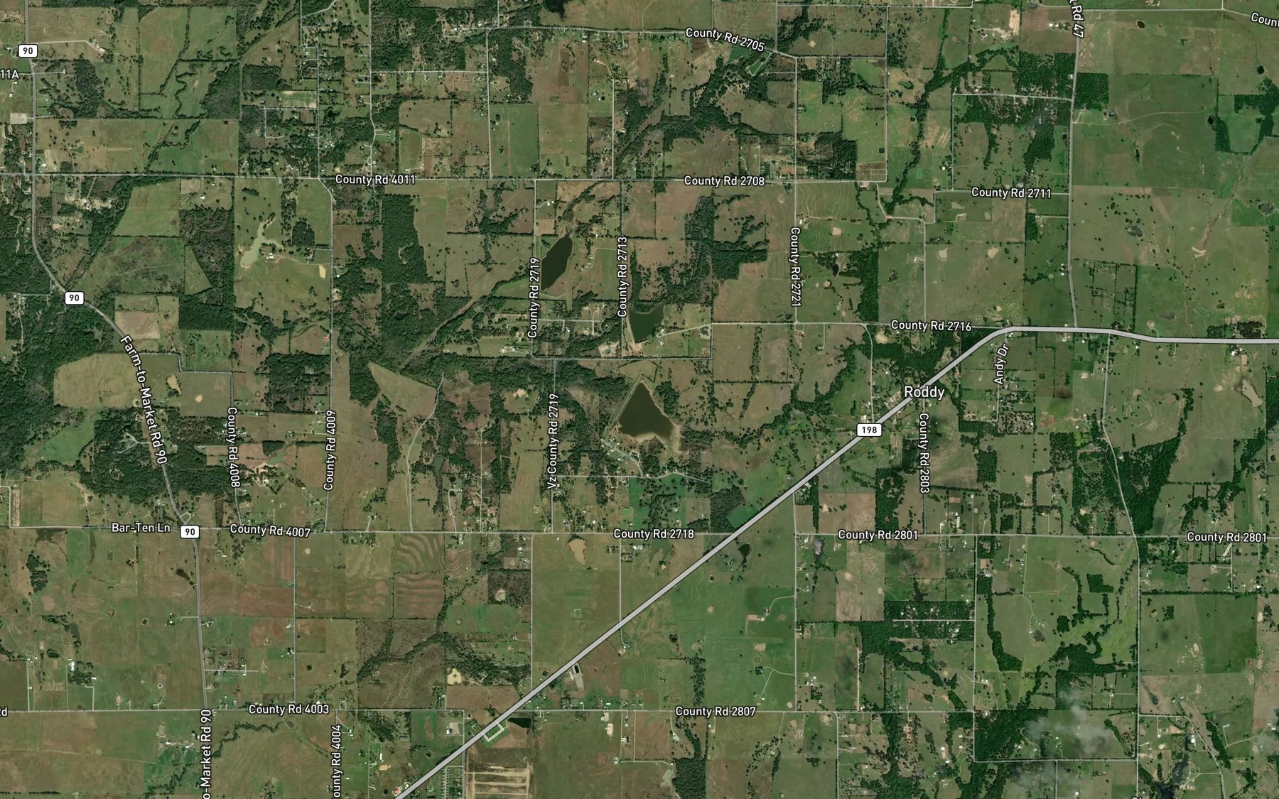 Satellite map of the Soil Conservation Service Site 140 Reservoir