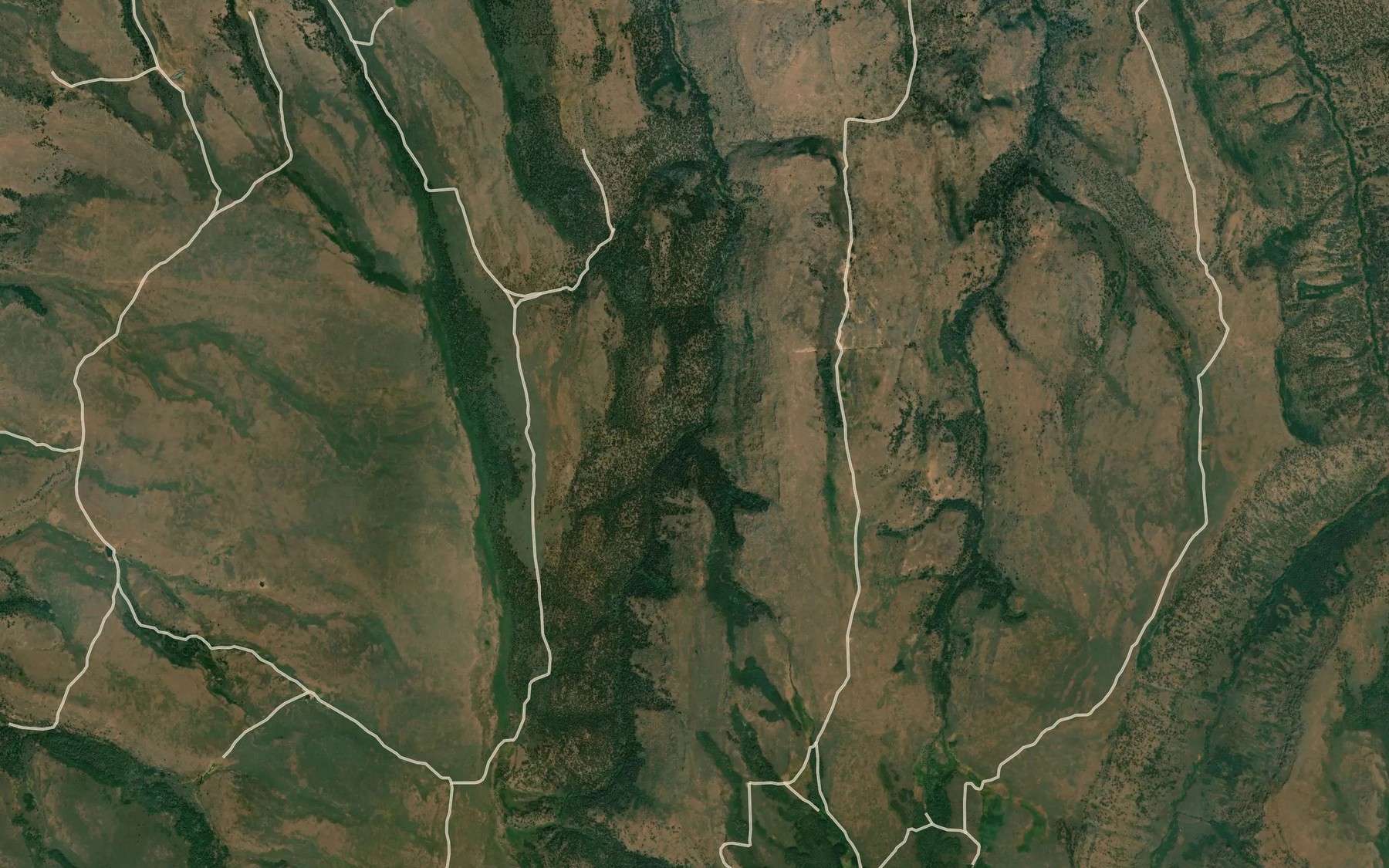 Satellite map of the Horton Creek