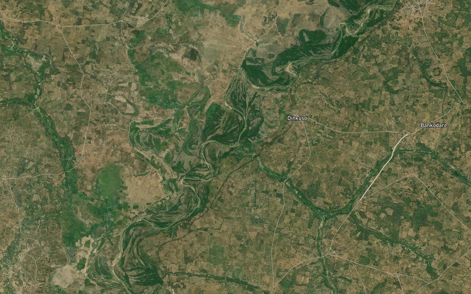 Satellite map of the River Lanko