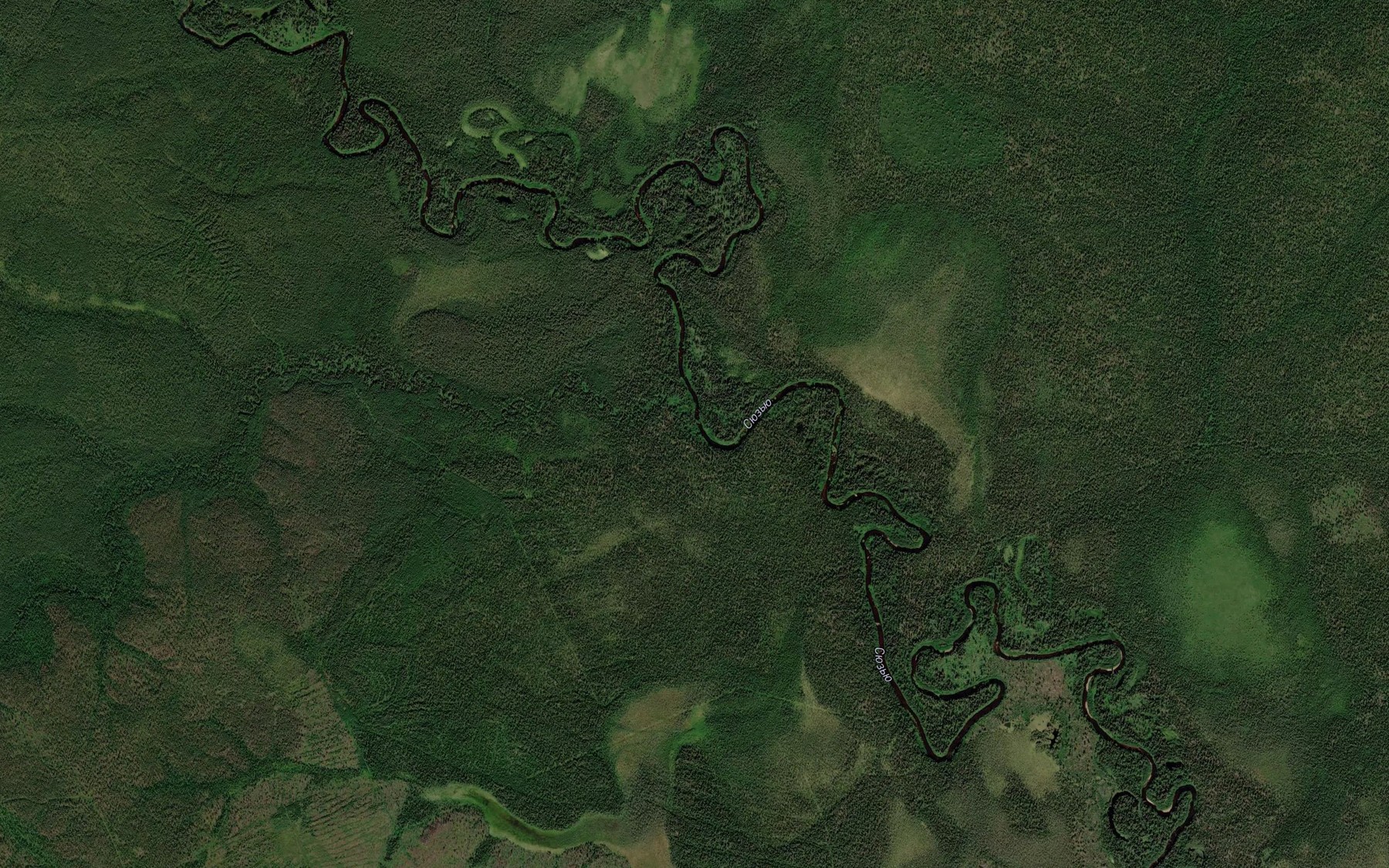 Satellite map of the Aresavozh