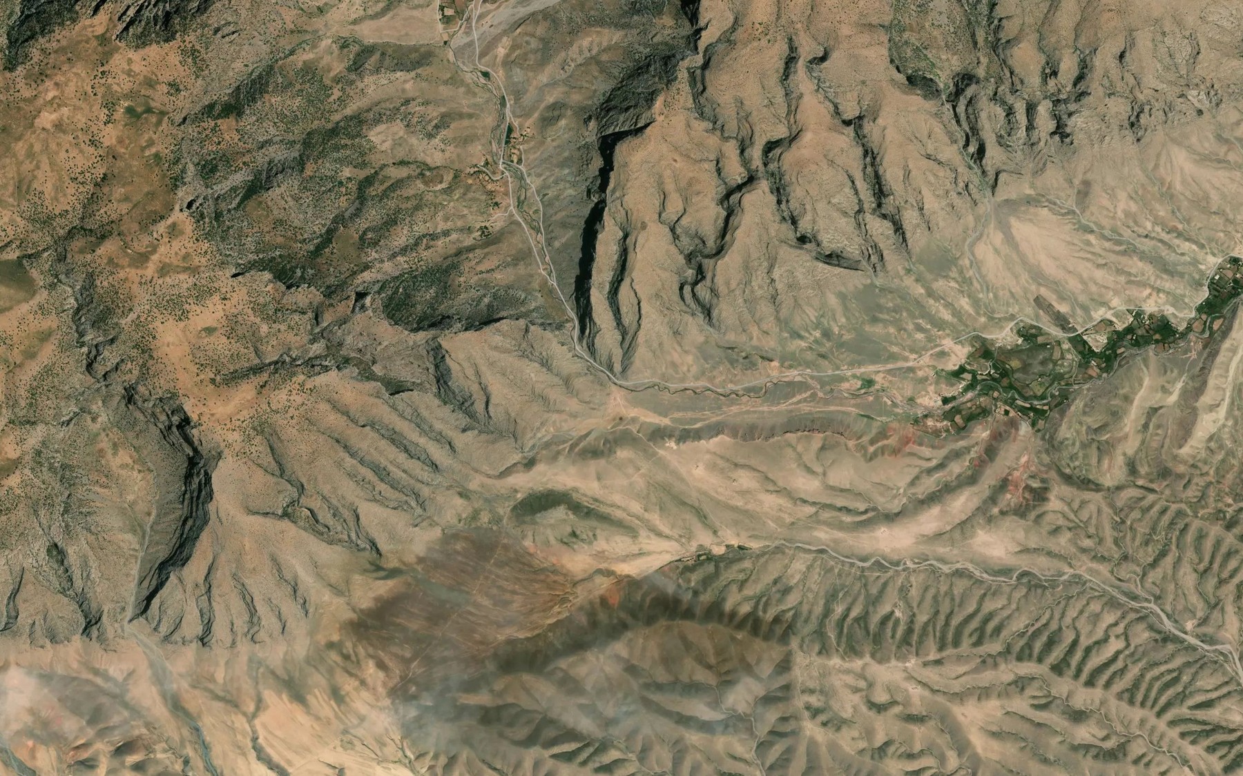 Satellite map of the Gazak