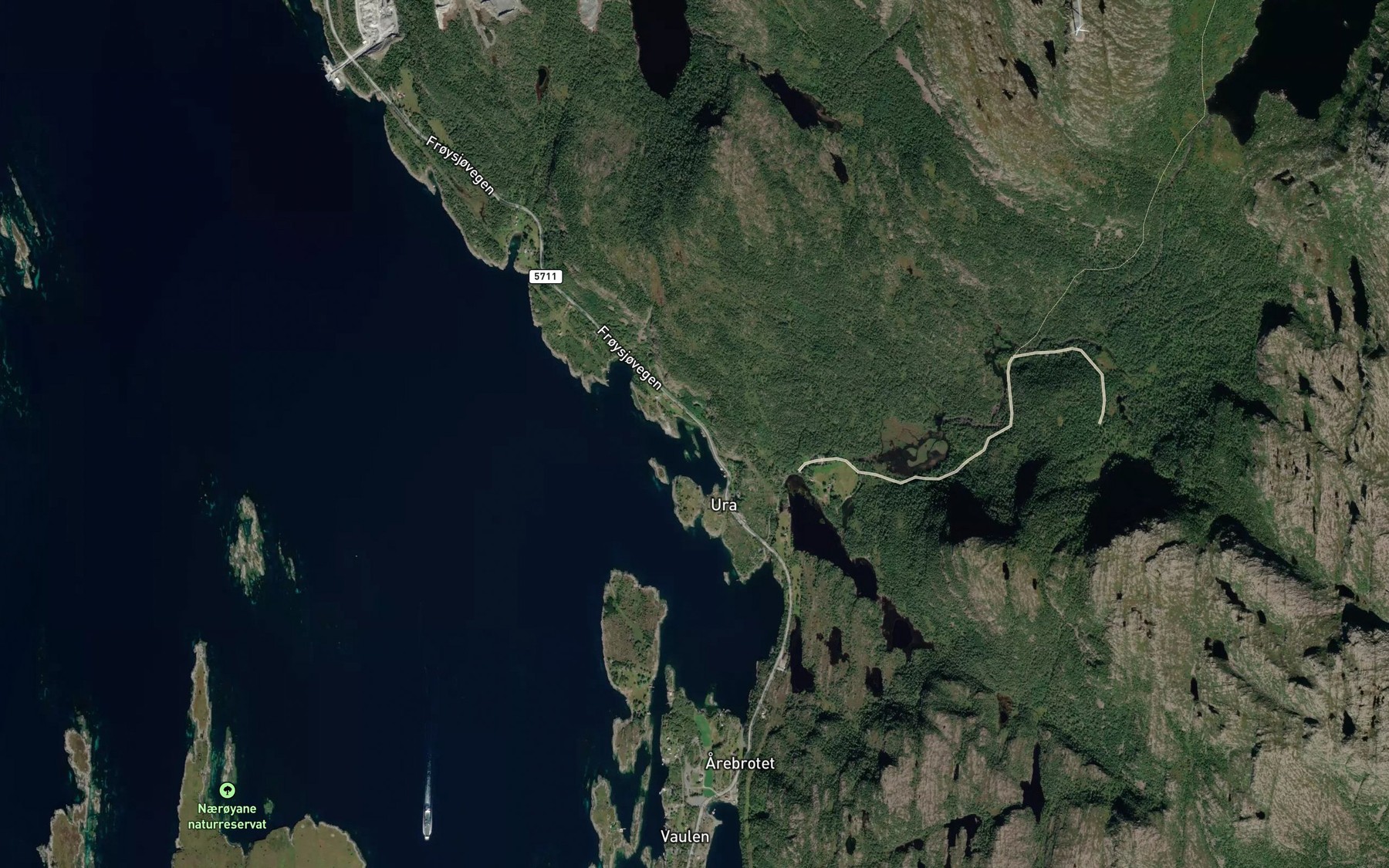 Satellite map of the Uravika