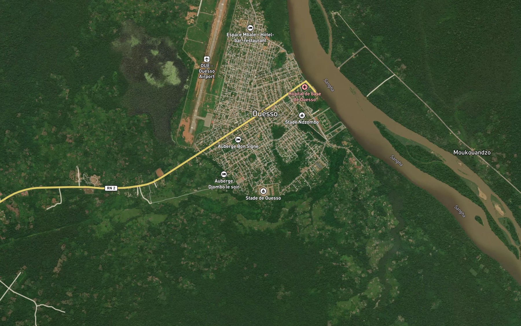 Satellite map of the Moimita