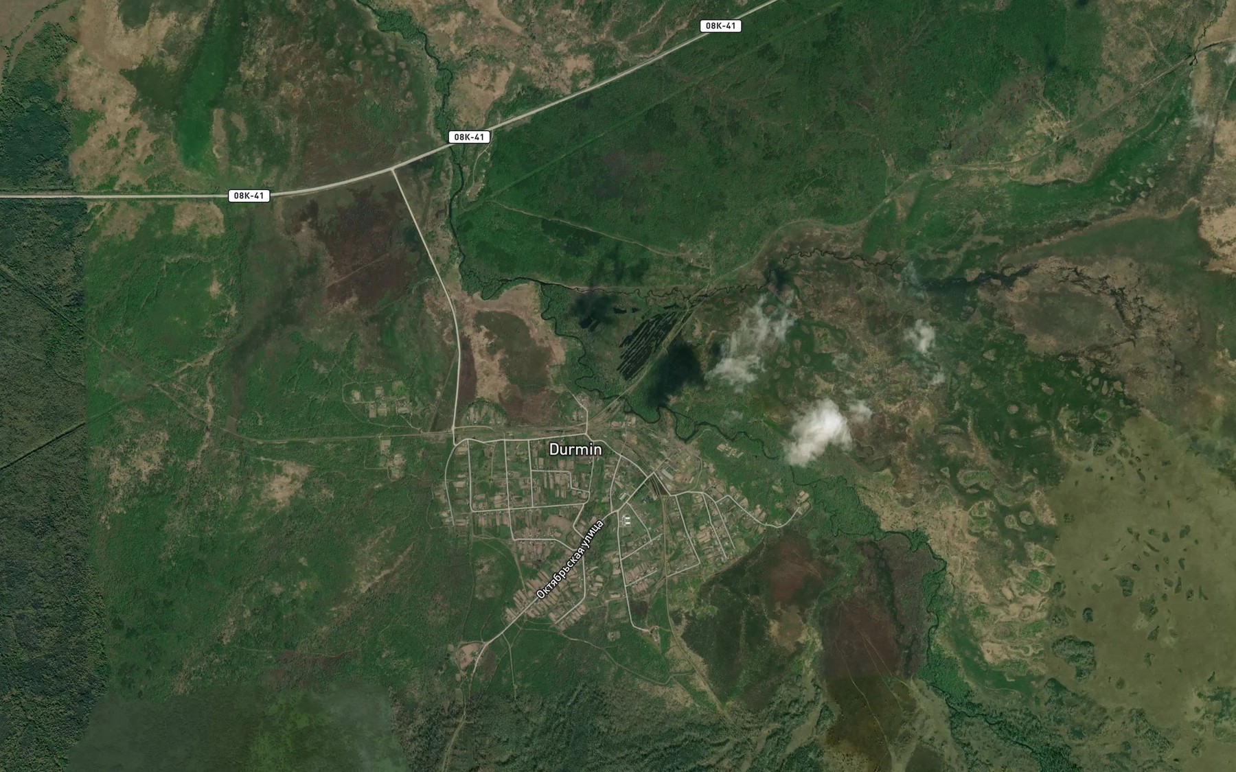 Satellite map of the Bezymyannyy