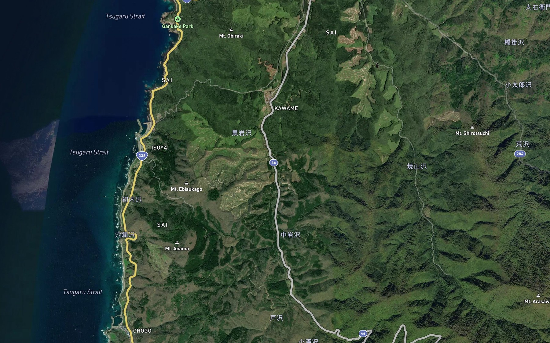 Satellite map of the Yosuke Zawa