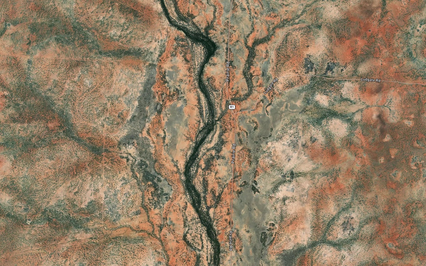 Satellite map of the Spinifex Creek
