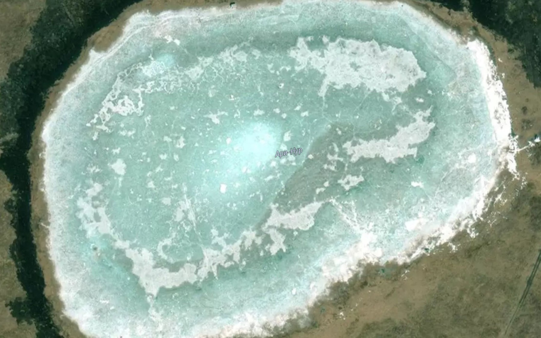 Satellite map of the Ozero Ari-Nur
