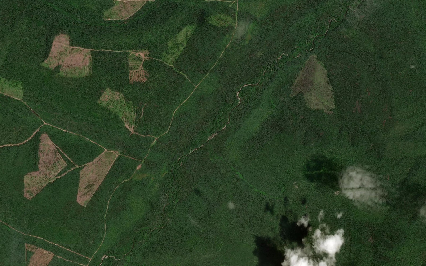 Satellite map of the Shirokaya Pad'