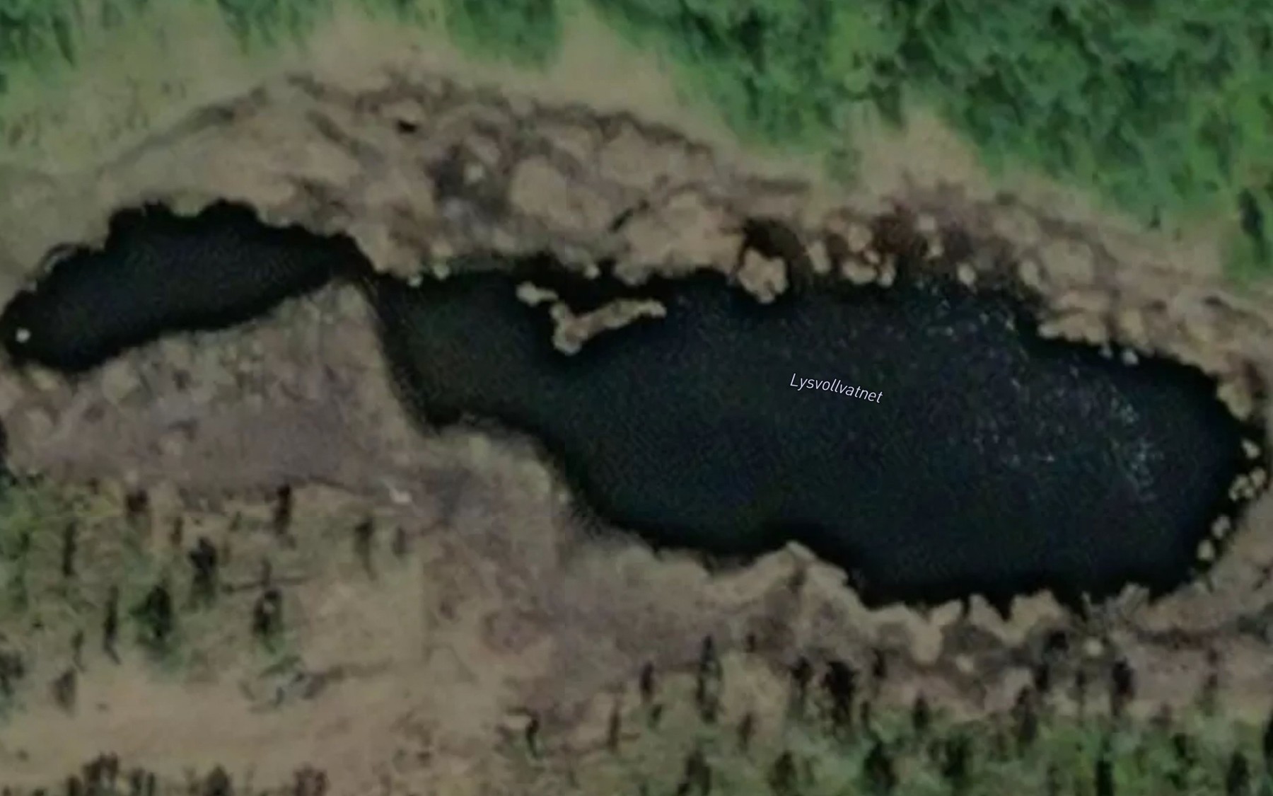 Satellite map of the Lysvollvatnet