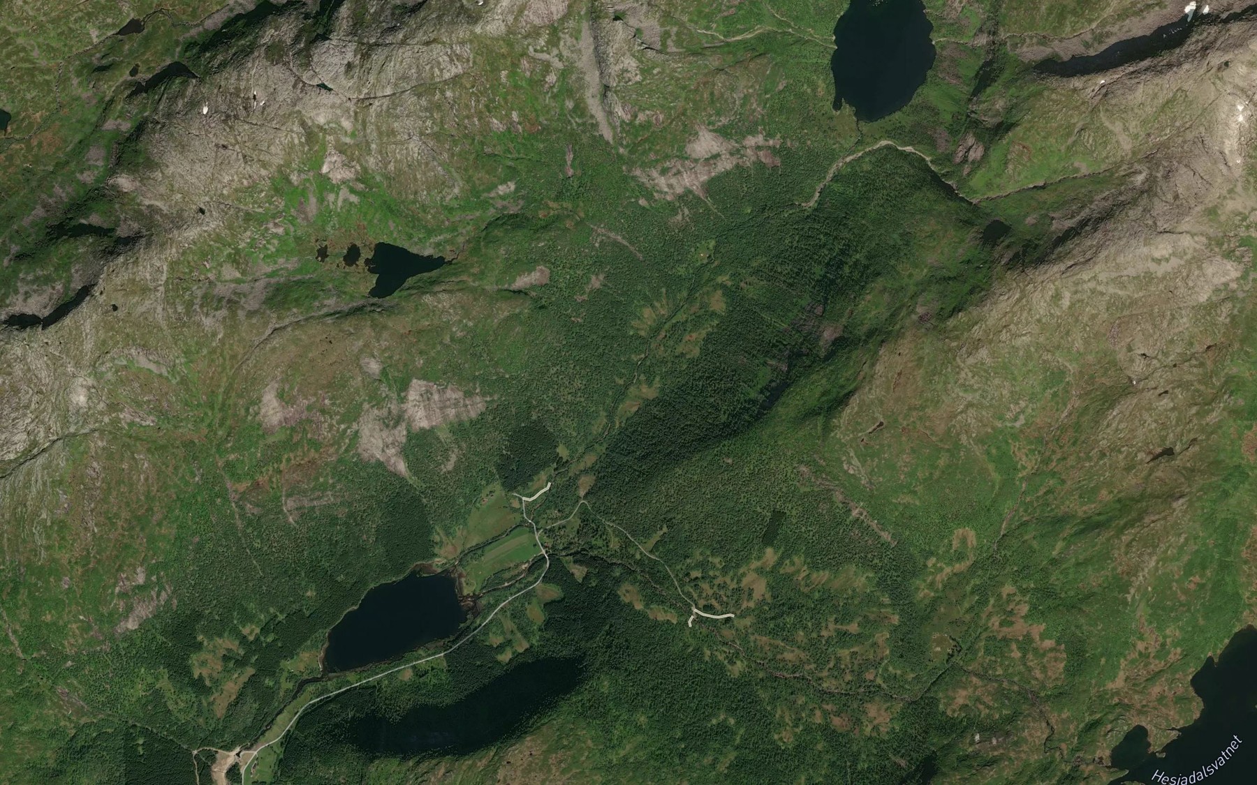 Satellite map of the Norddala