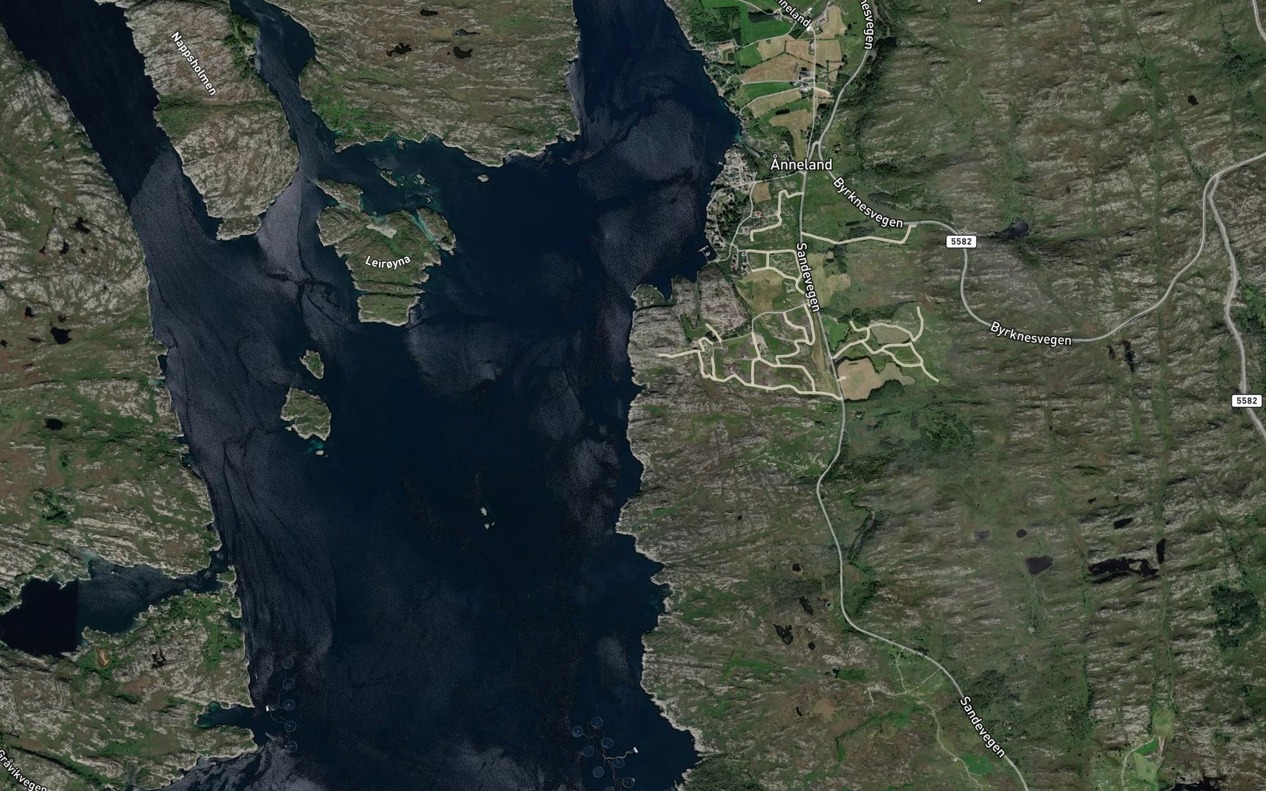 Satellite map of the Juvvika