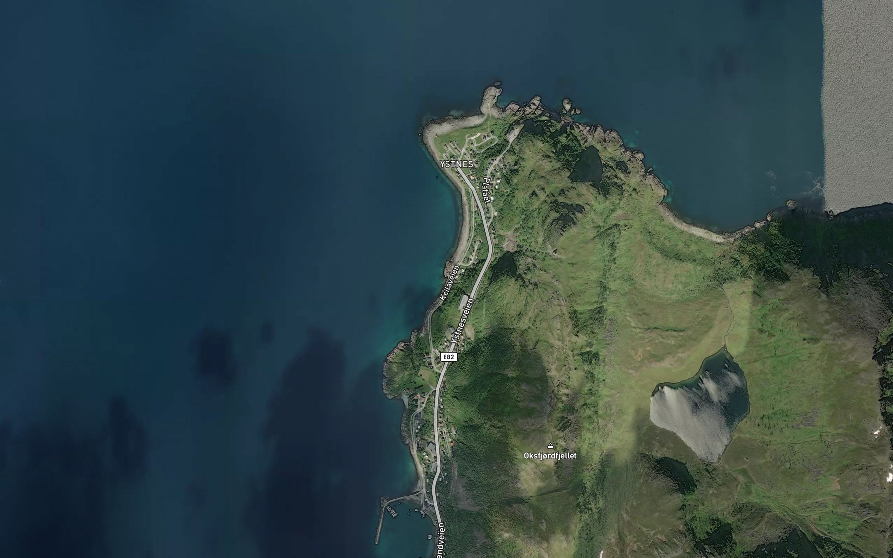 Satellite map of the Kjeila