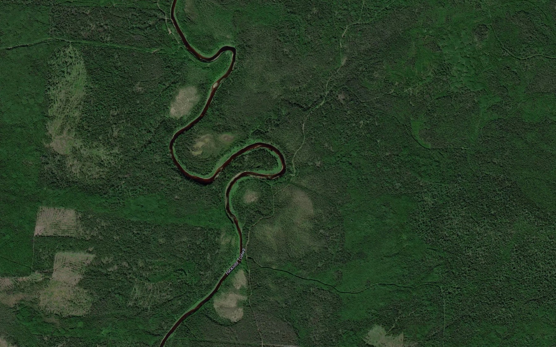 Satellite map of the Severnyy Tyakhmach