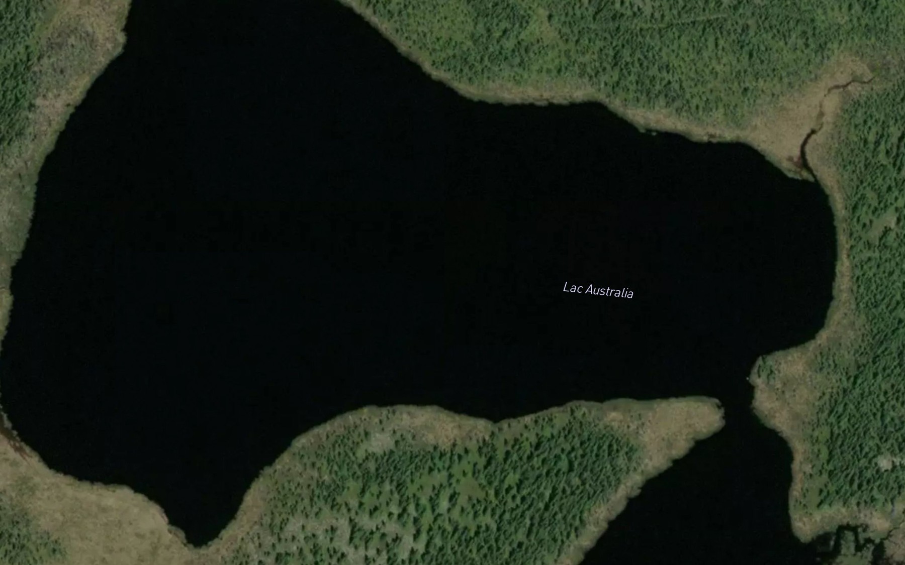 Satellite map of the Lac Australia