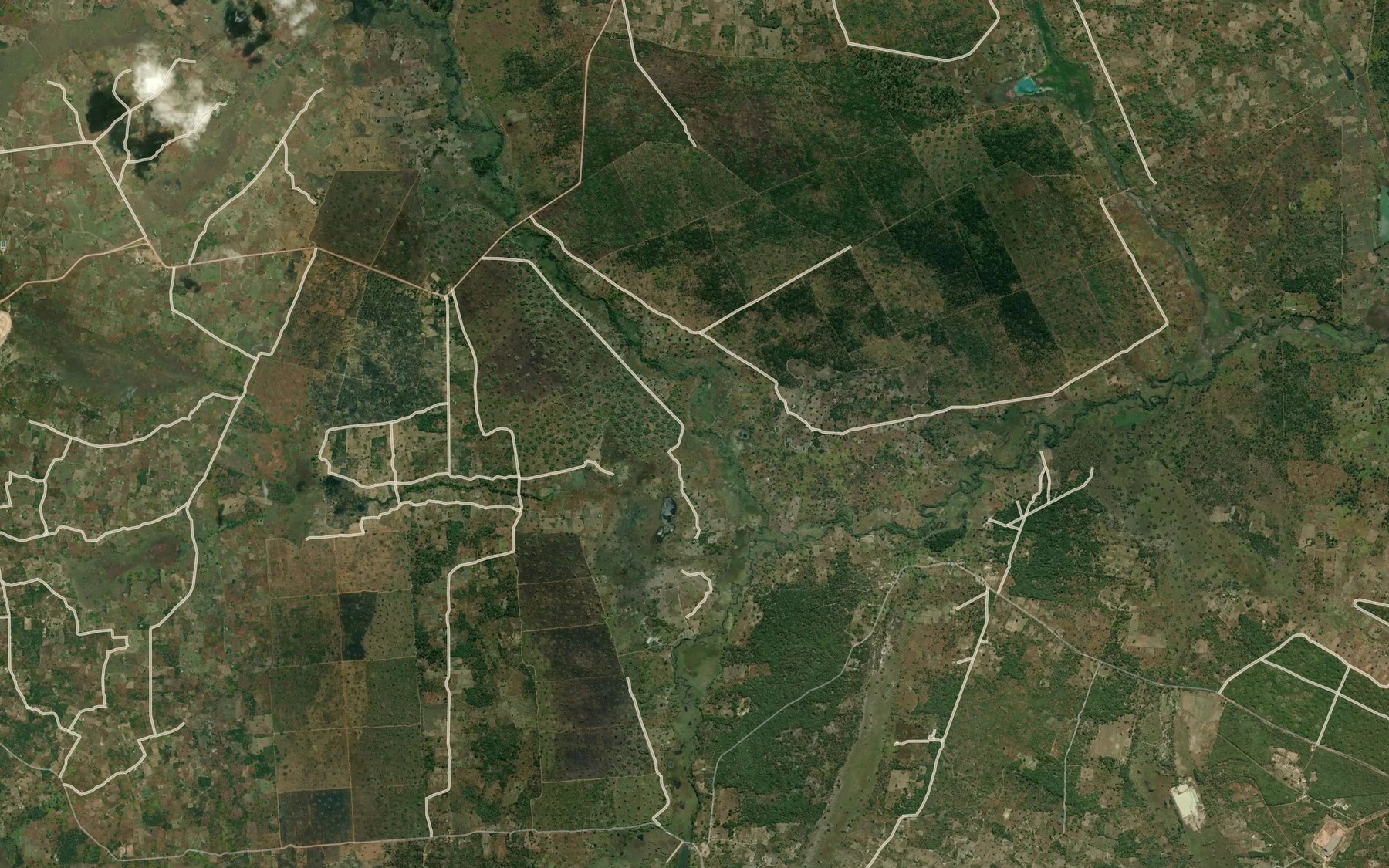 Satellite map of the Musenga