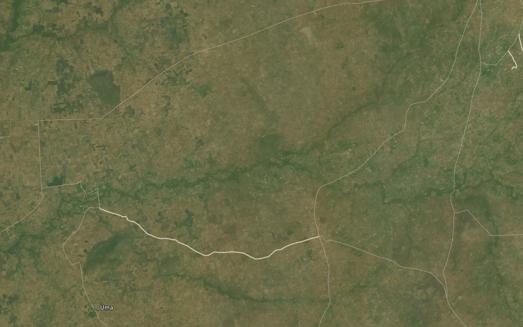 Satellite map of the River Nienga