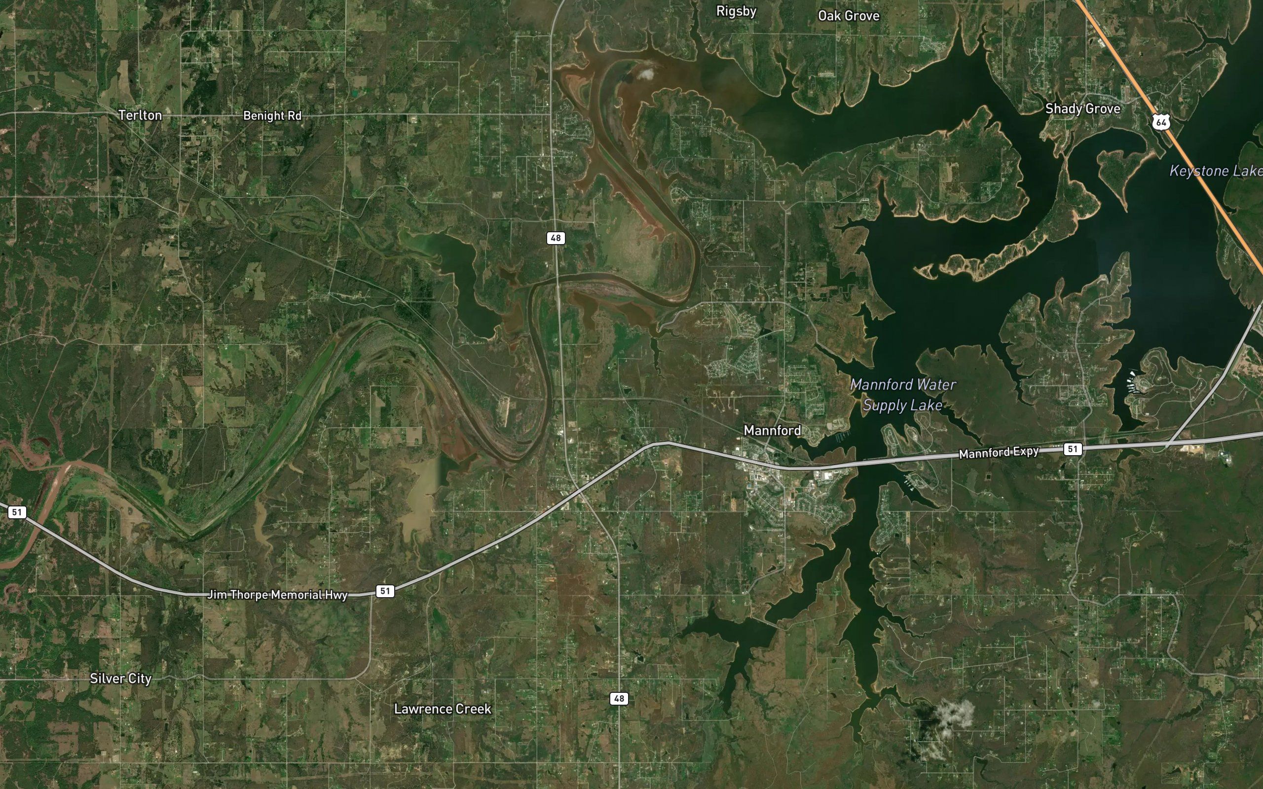 Mannford Water Supply Lake